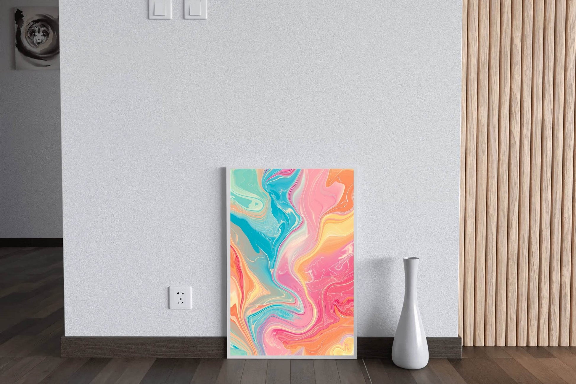 Colorful Liquid Abstract Bakground Digital Art - beink online art store