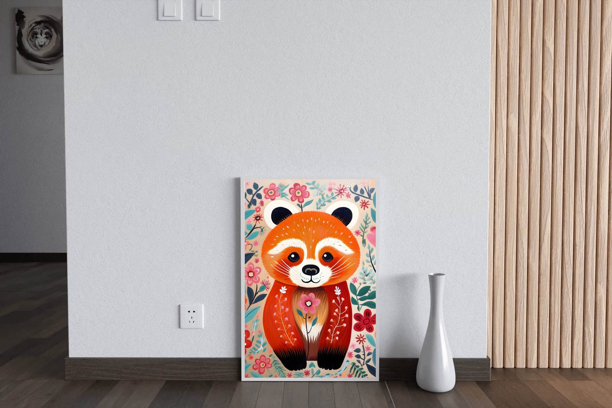 Cartoonish Red Panda Wall Art - beink online art store