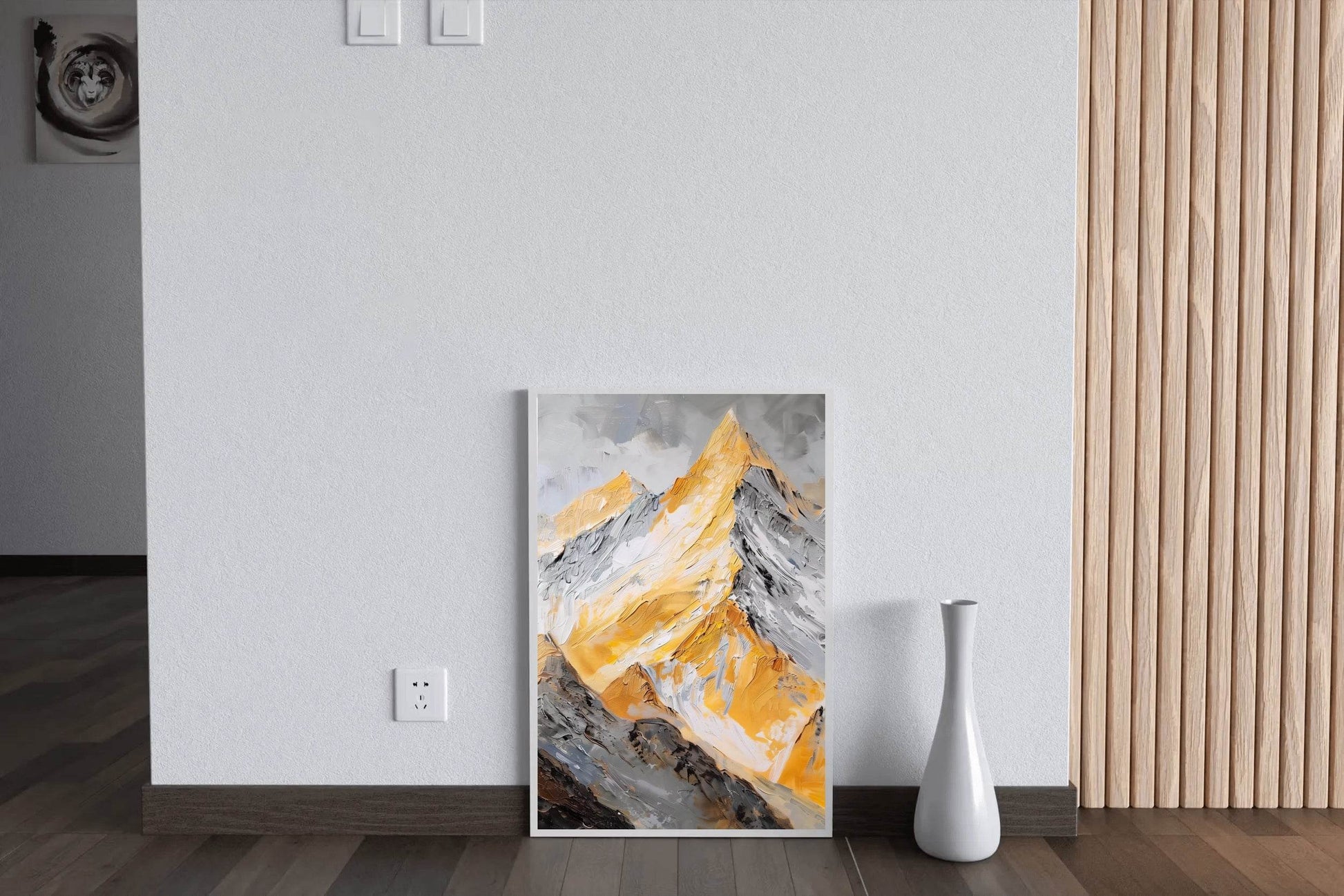 Oil Painting Of The Alps Wall Art - beink online art store