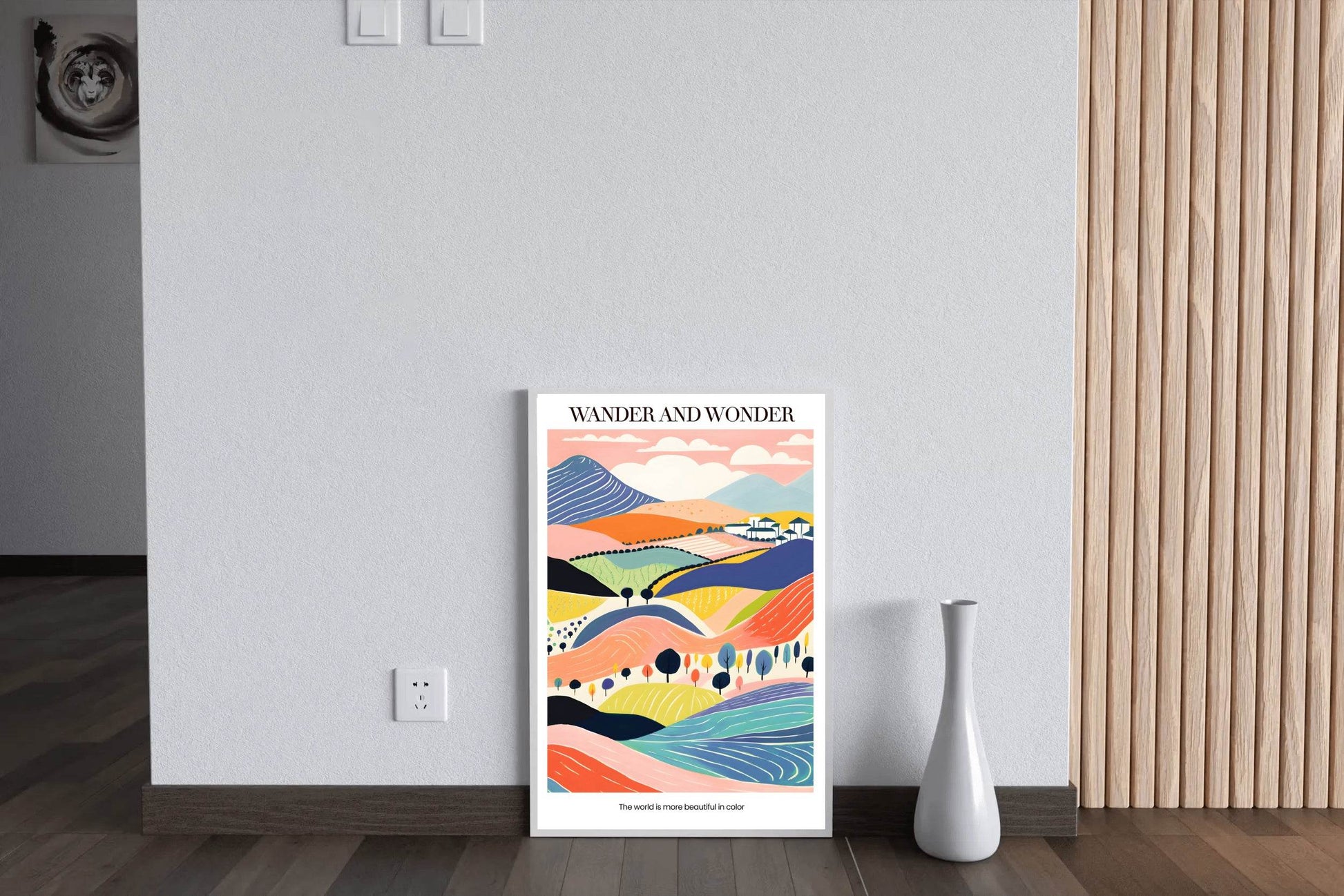 Colorful Farm Painting Wall Art - beink online art store