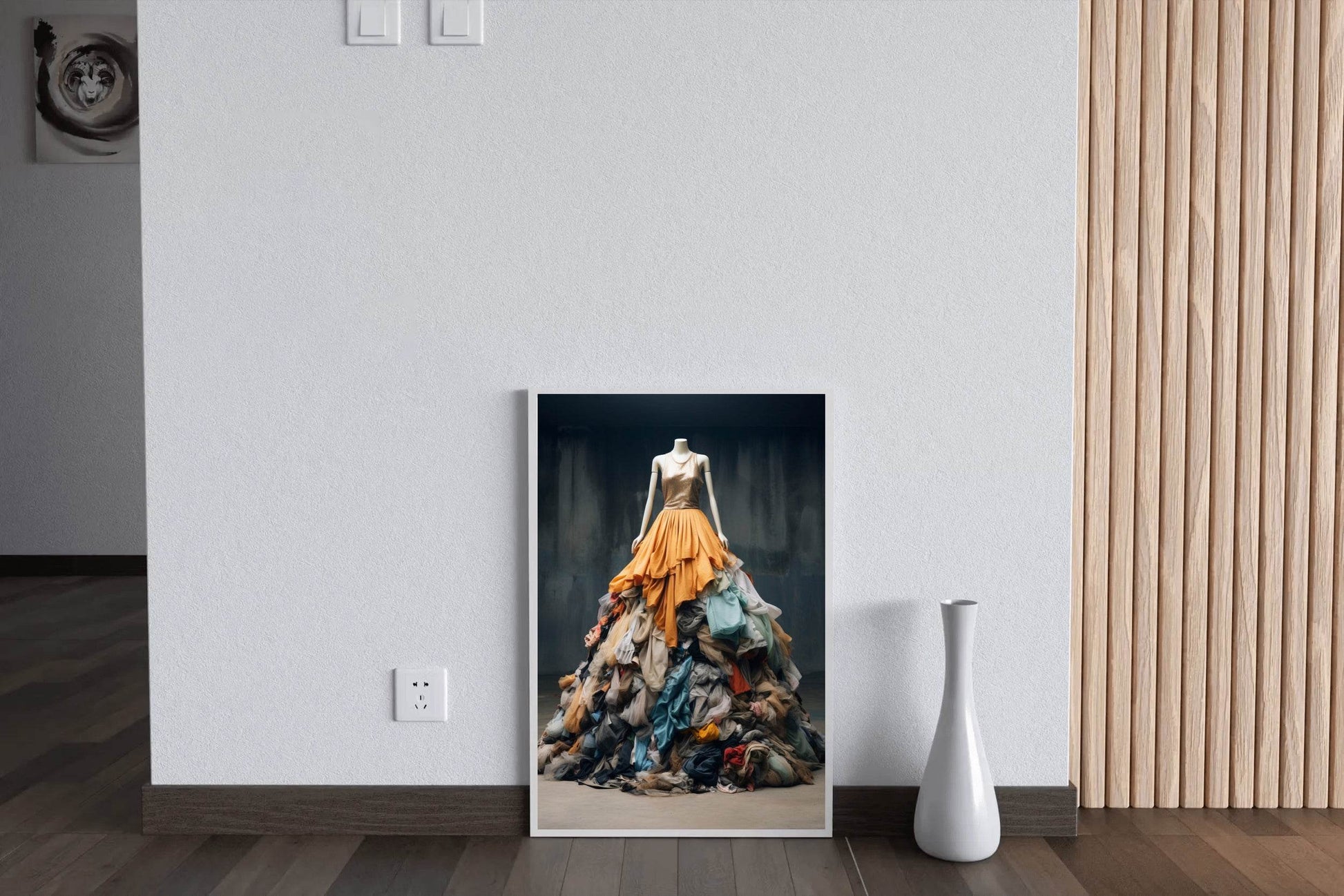 Colorful Clothes On Mannequins Wall Art - beink online art store