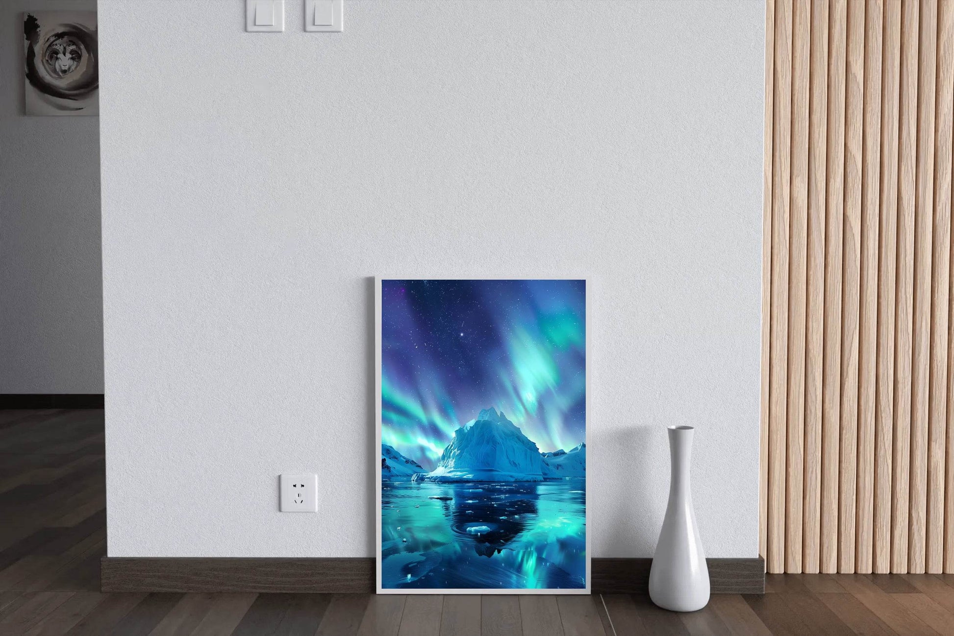 Breathtaking Northern lights in a Polar landscape Wall Art - beink online art store