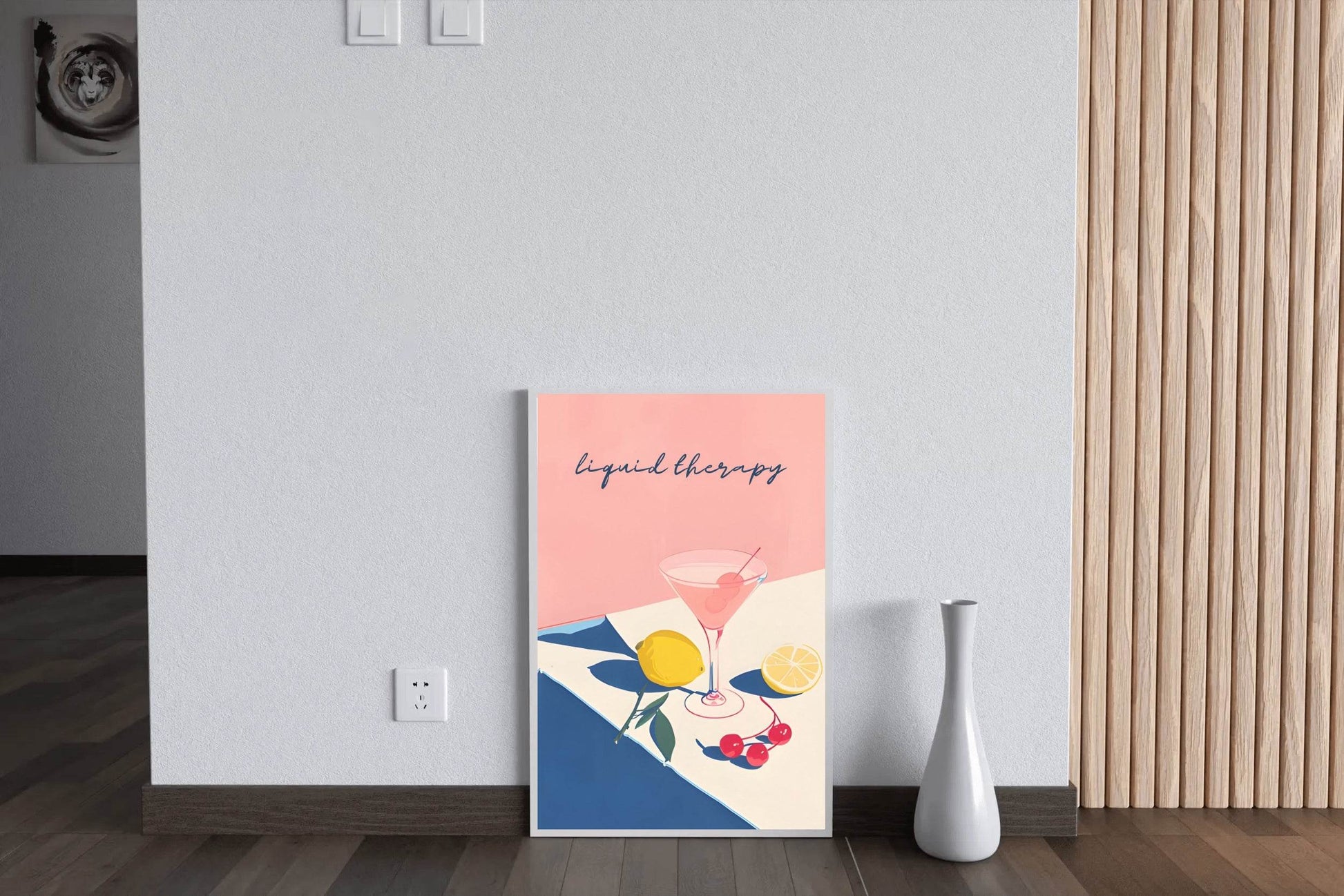 Lemon Espresso Cocktail Wall Art - beink online art store