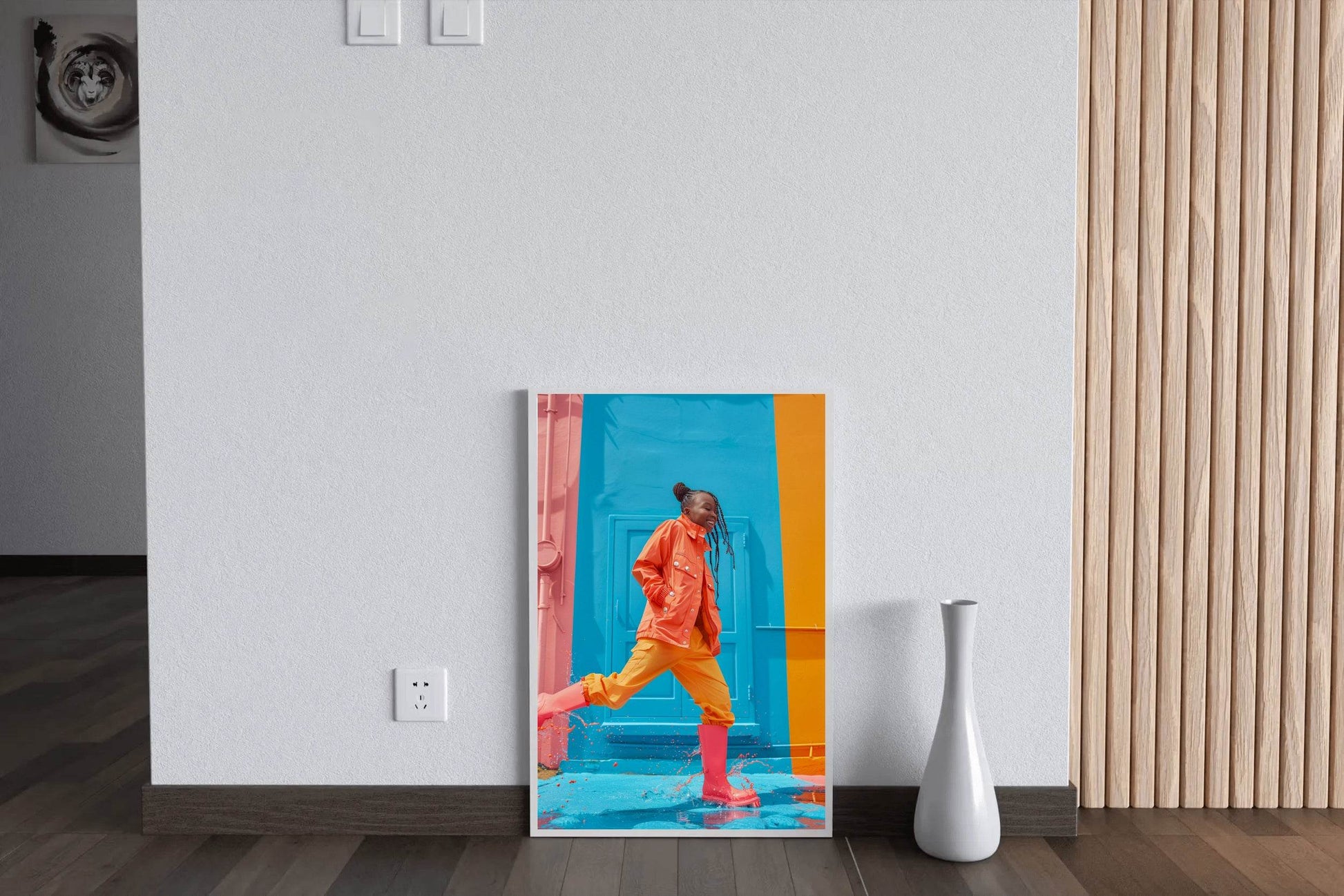 Orange Women Marley Jacket Wall Art - beink online art store