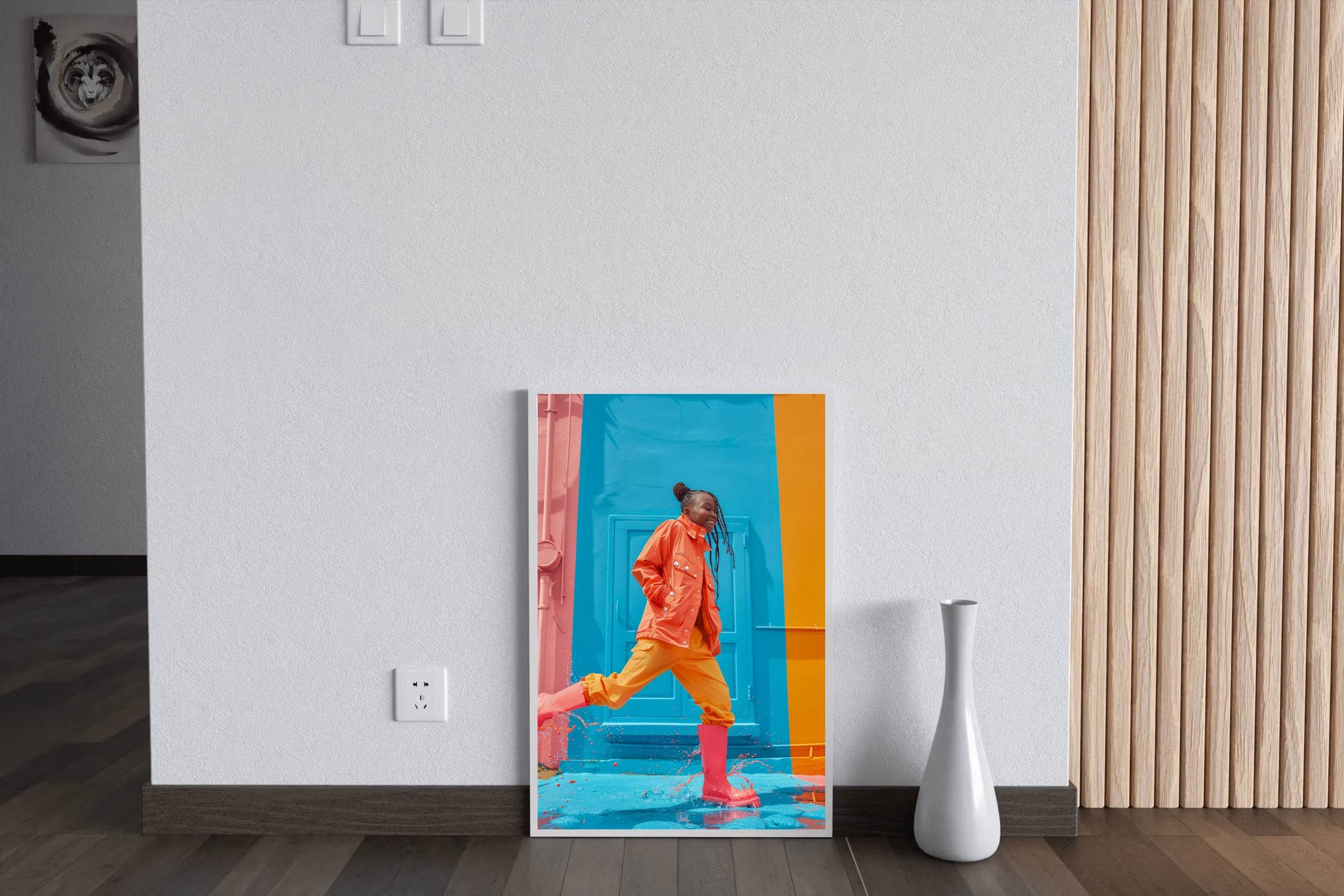 Orange Women Marley Jacket Wall Art - beink online art store