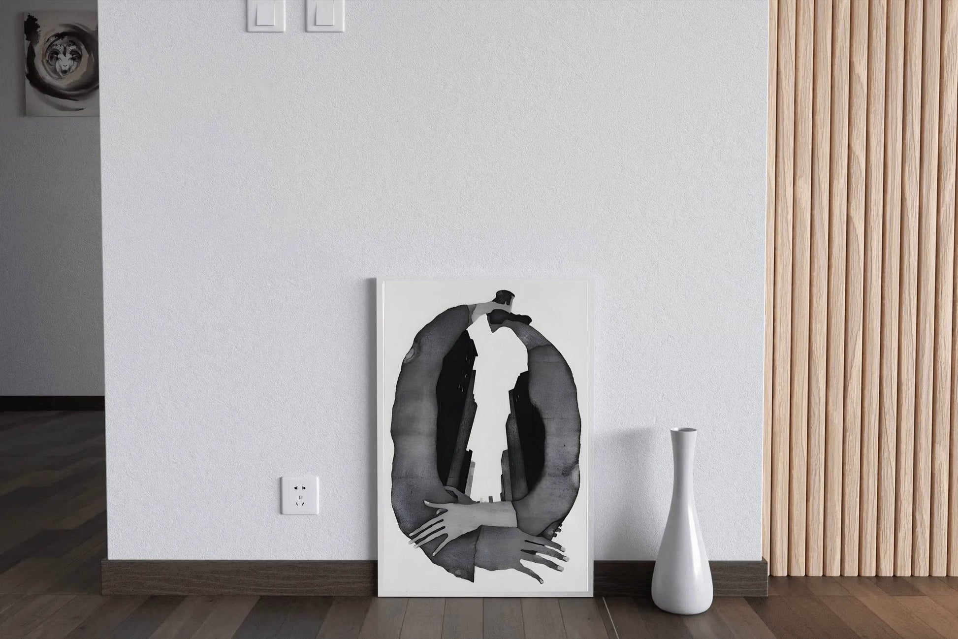 Circular Silhouette Modern Wall Art - beink online art store