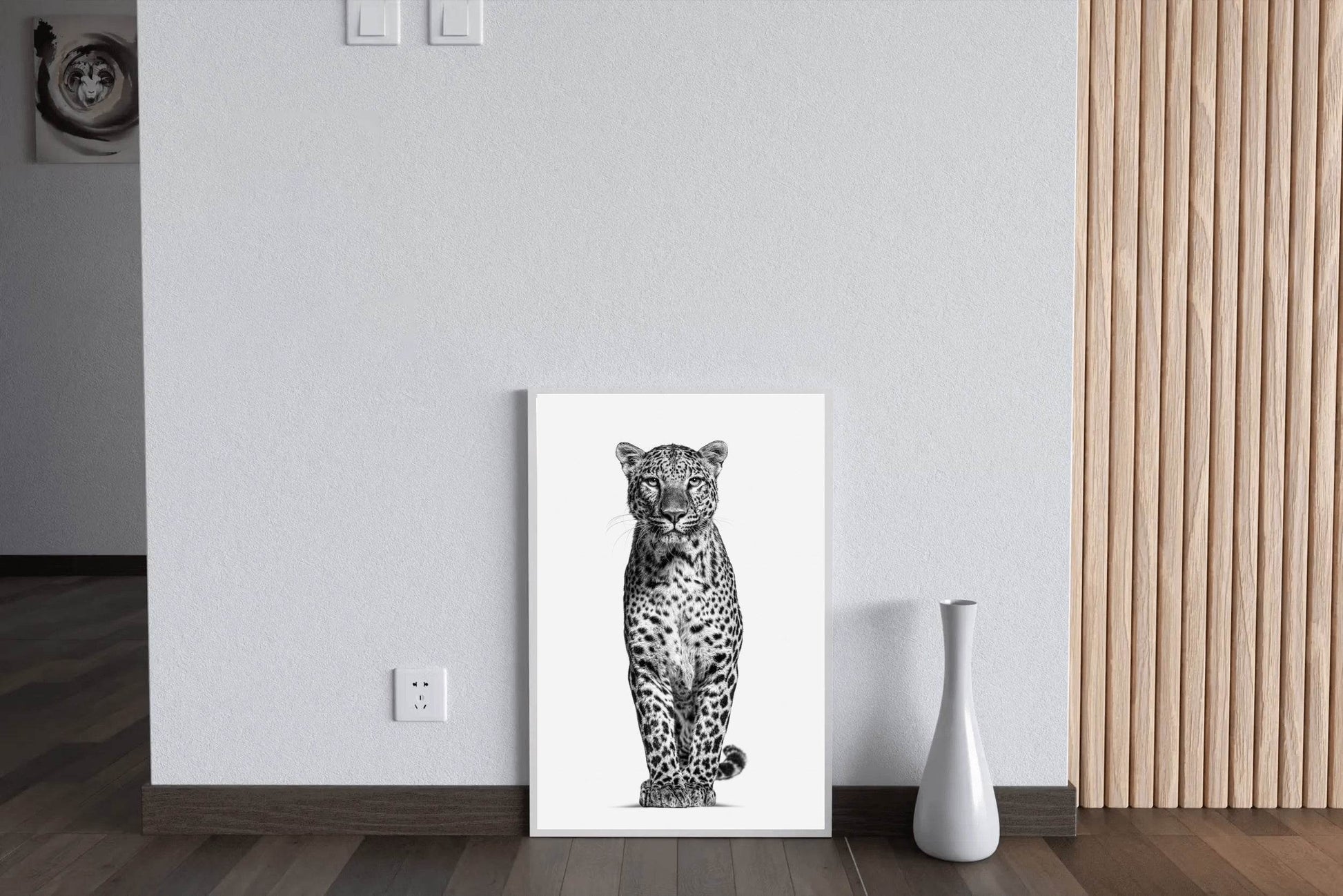 Leopard Black & White Animal Wall Art - beink online art store