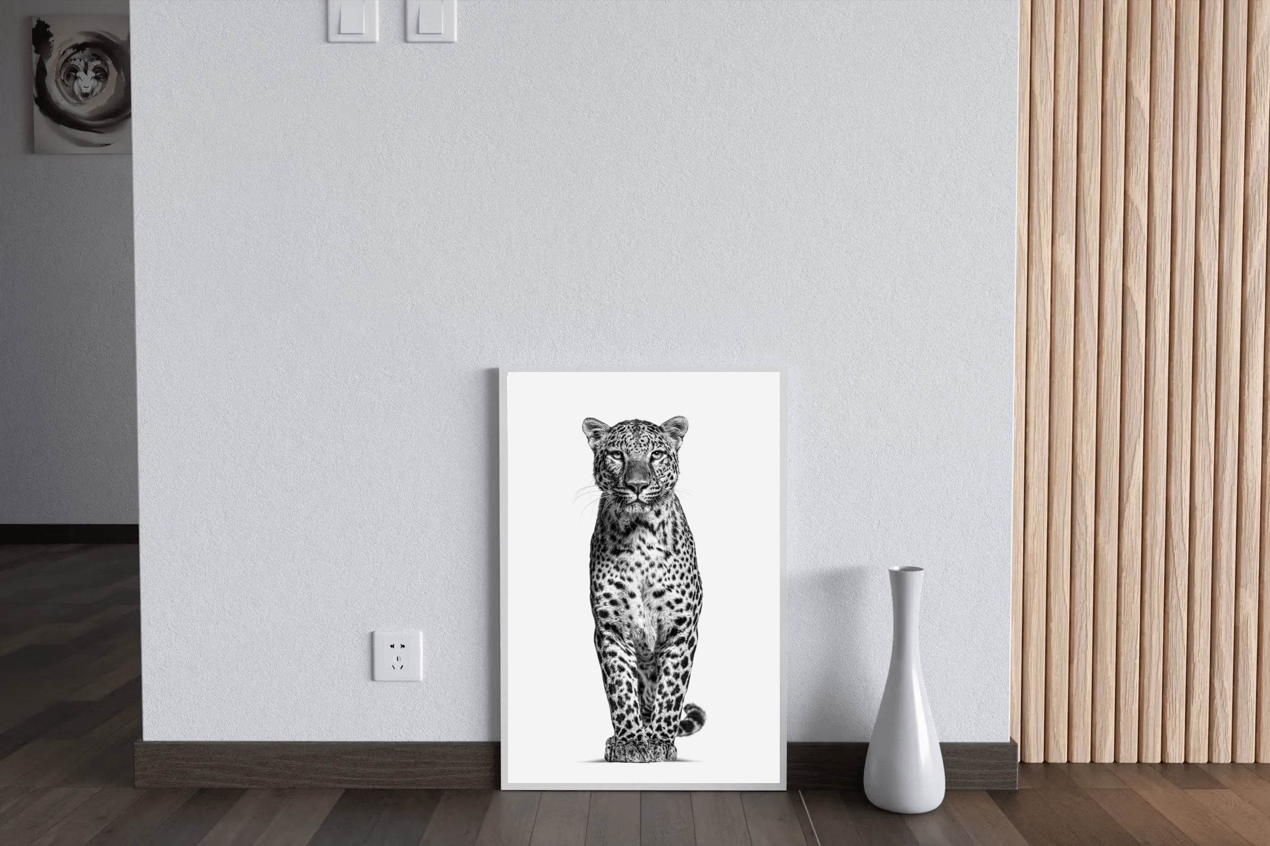 Leopard Black & White Animal Wall Art - beink online art store