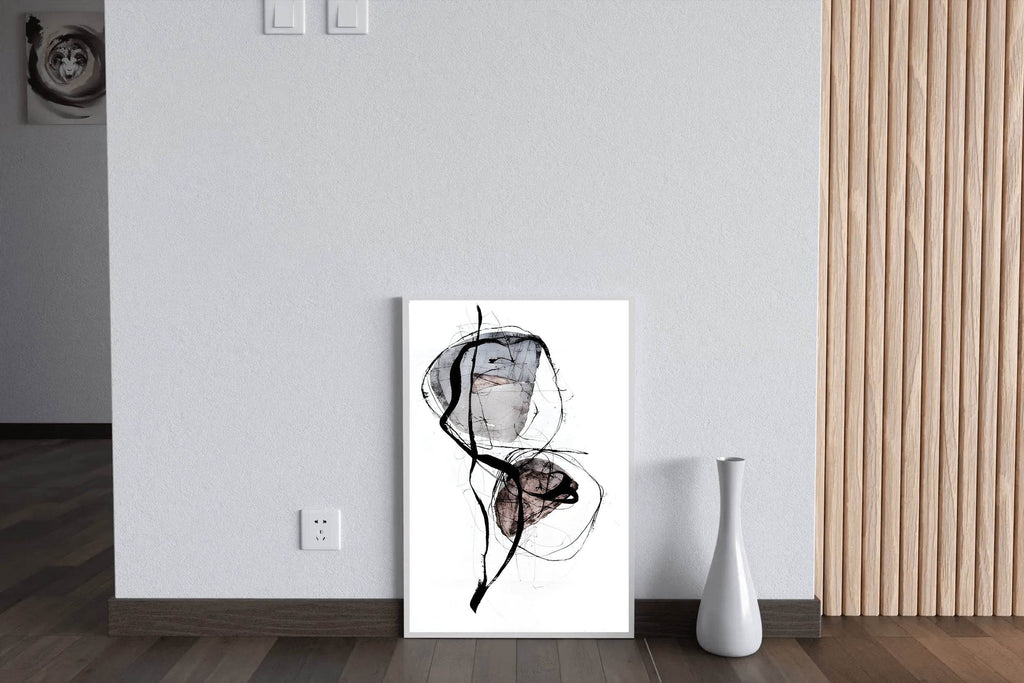 Ink and Watercolor Modern Wall Art - beink online art store