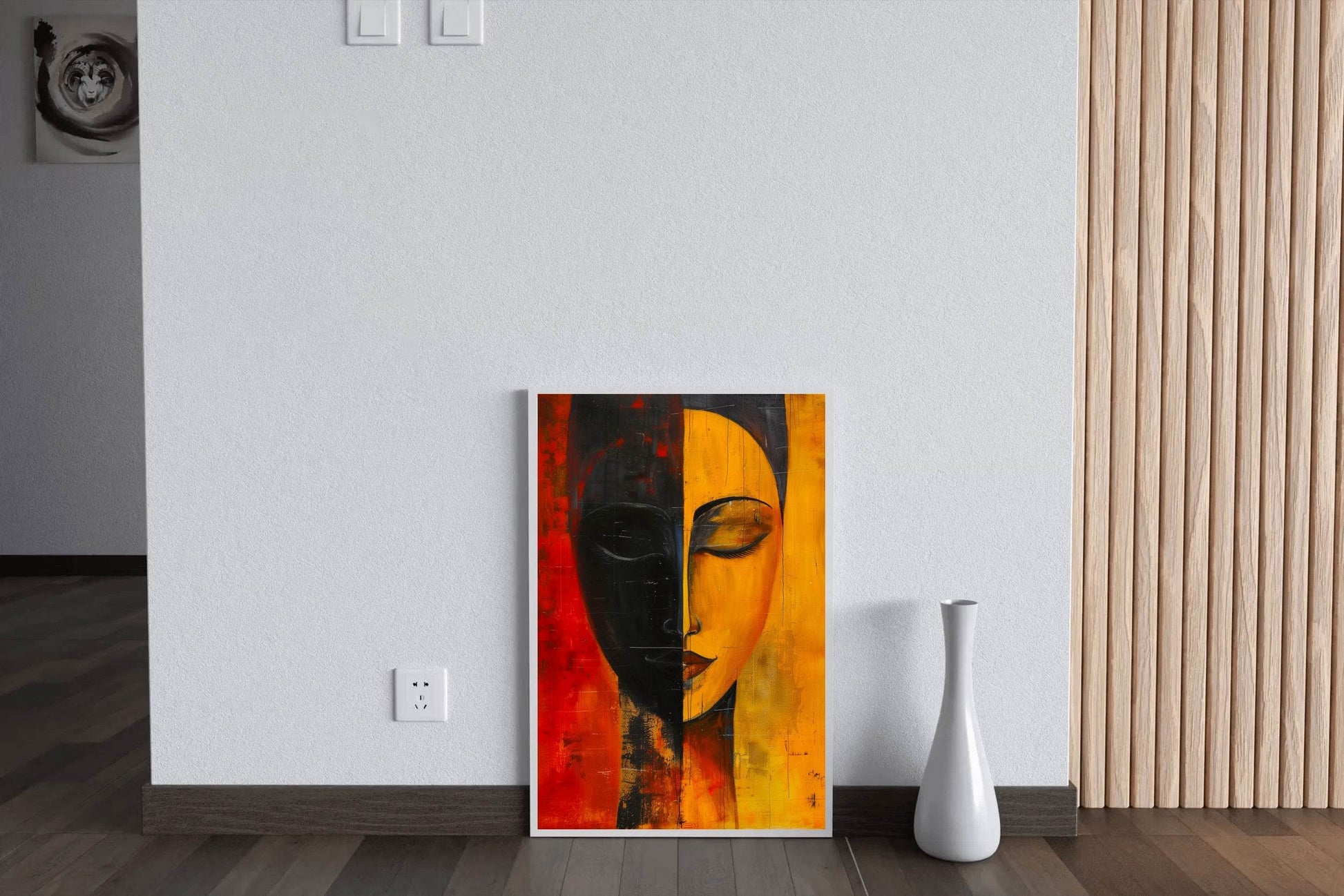 Two Faced Woman Canvas Wall Art - beink online art store