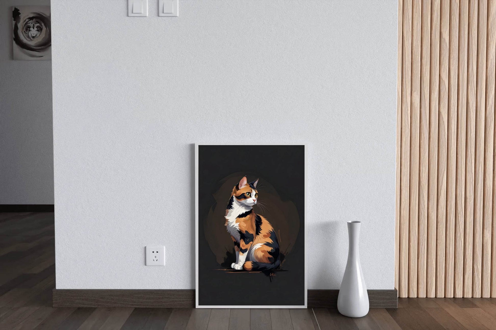 Calico Cat Animal Wall Art - beink online art store