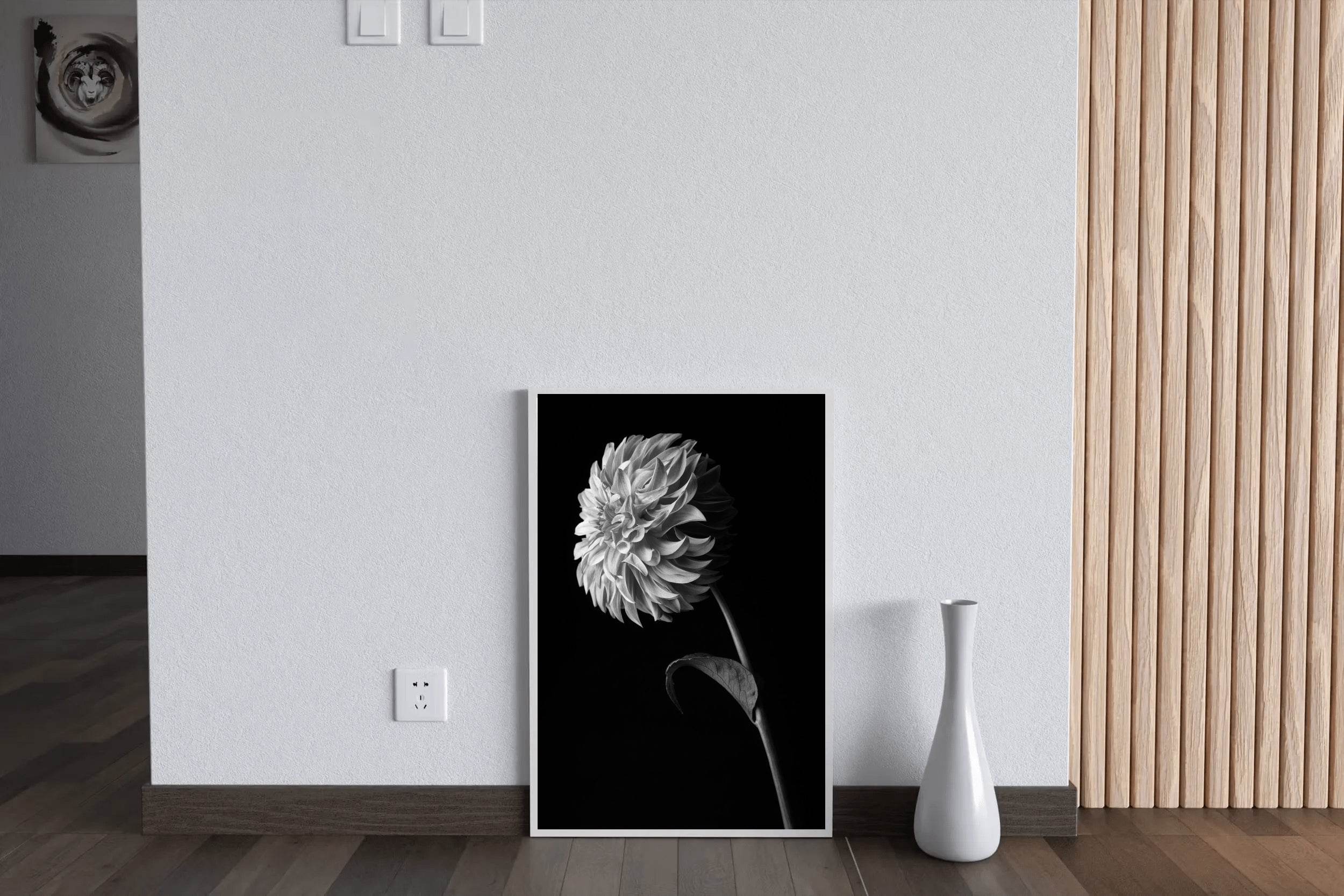 Dahlia Black & White Wall Art - beink online art store