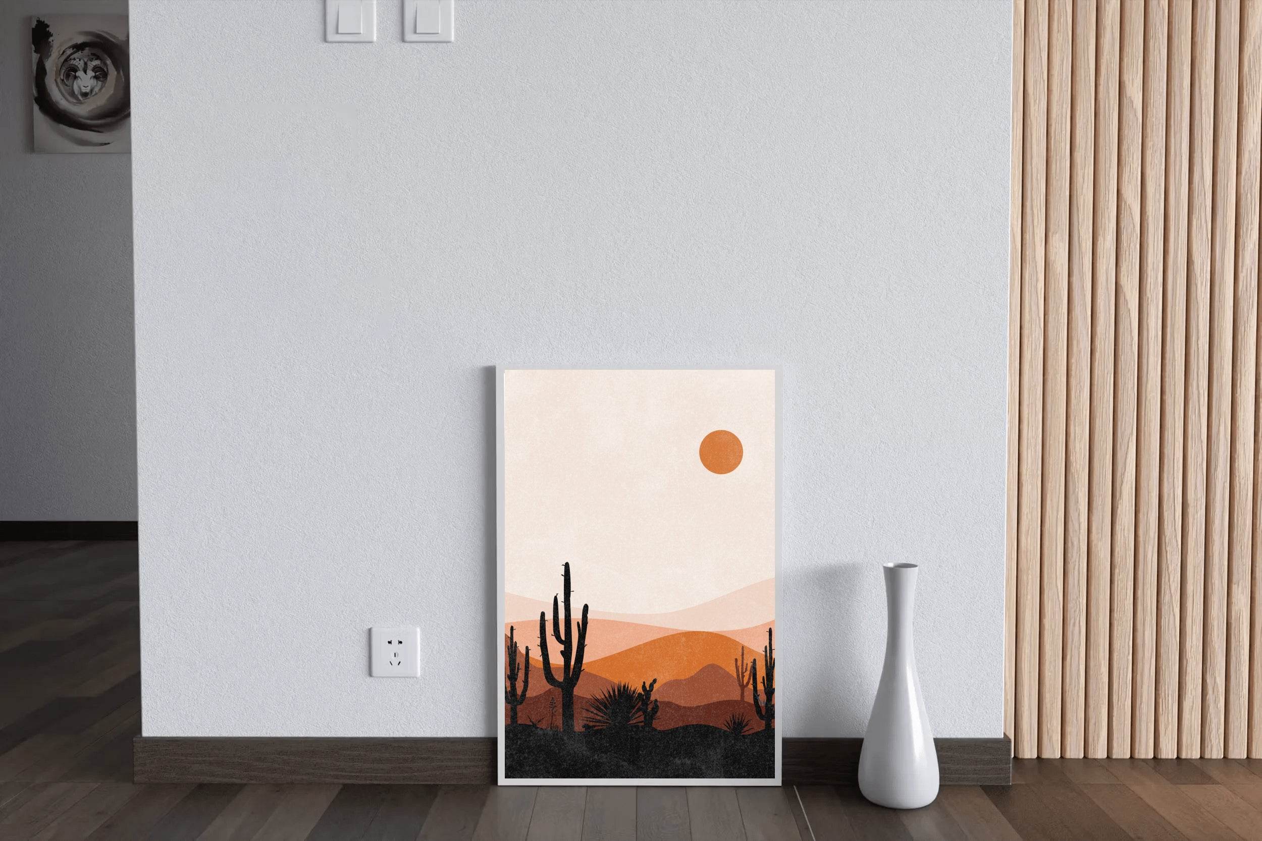 Warm Toned Desert landscape ArtWork - beink online art store