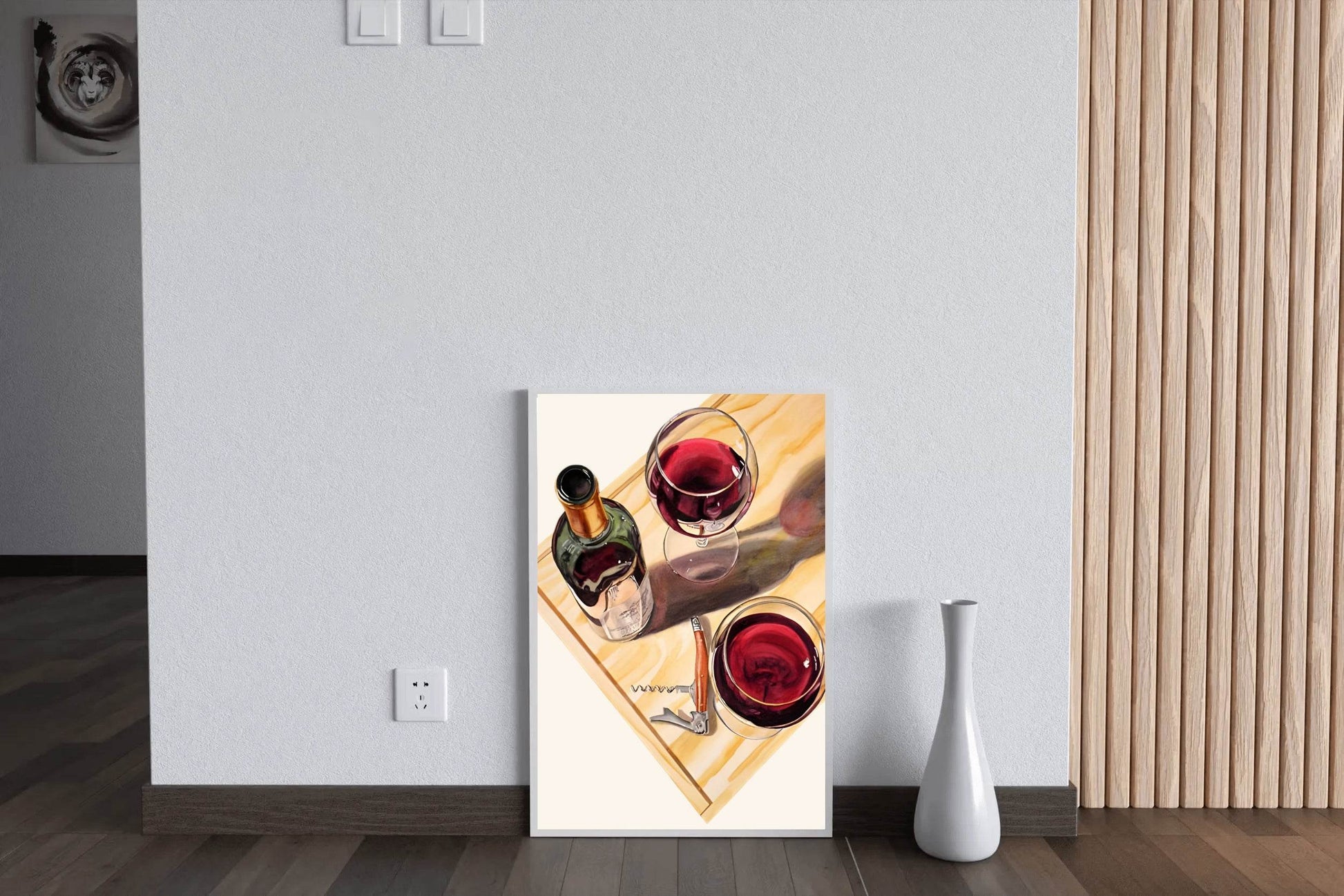 Glass of Champagne and Wine Wall Art - beink online art store
