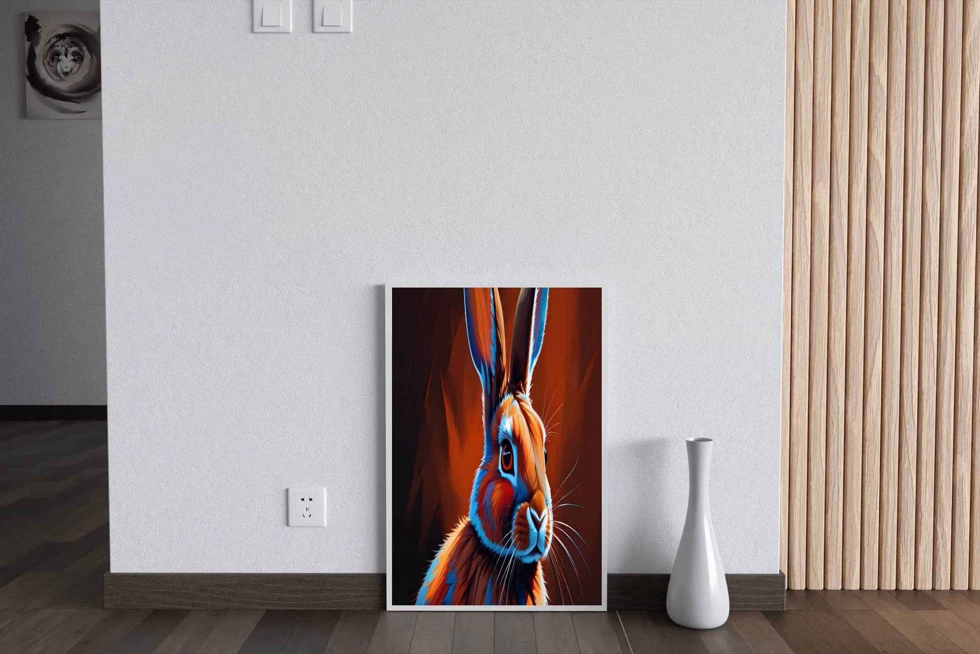 Watercolor Painting of Rabbit Wall Art - beink online art store