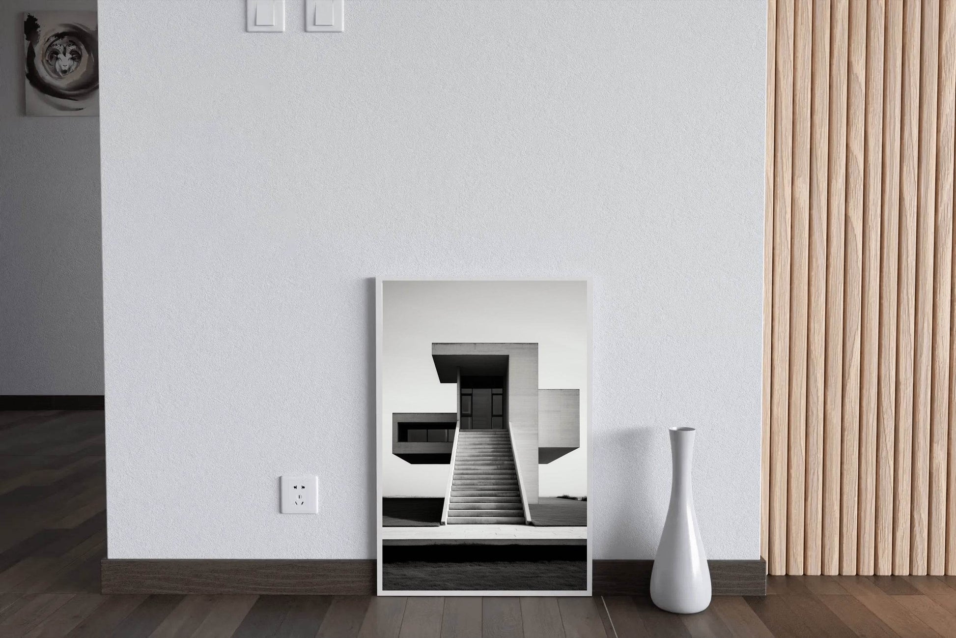 House Black And White Wall Art - beink online art store