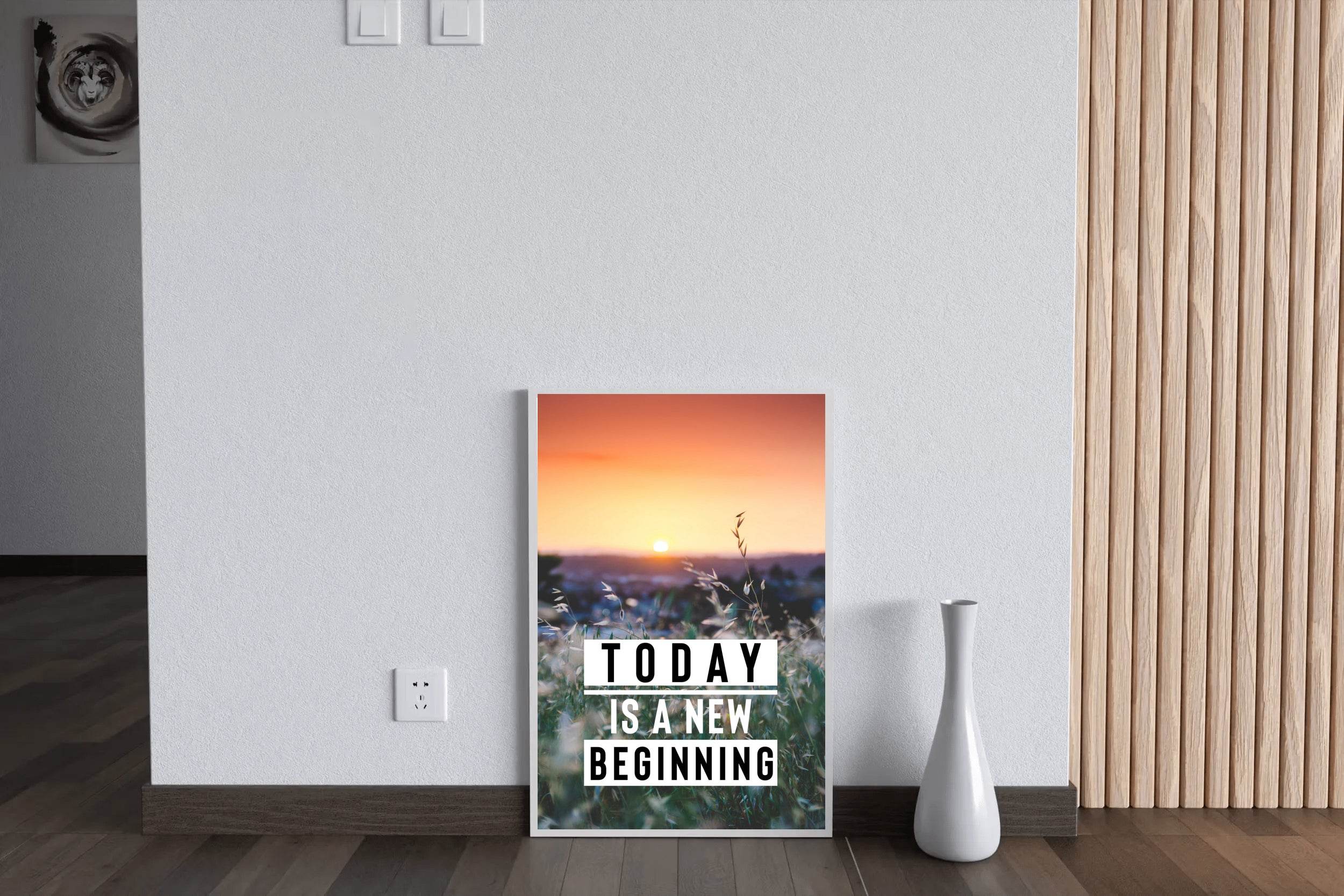 New Beginning Motivational Wall Art - beink online art store