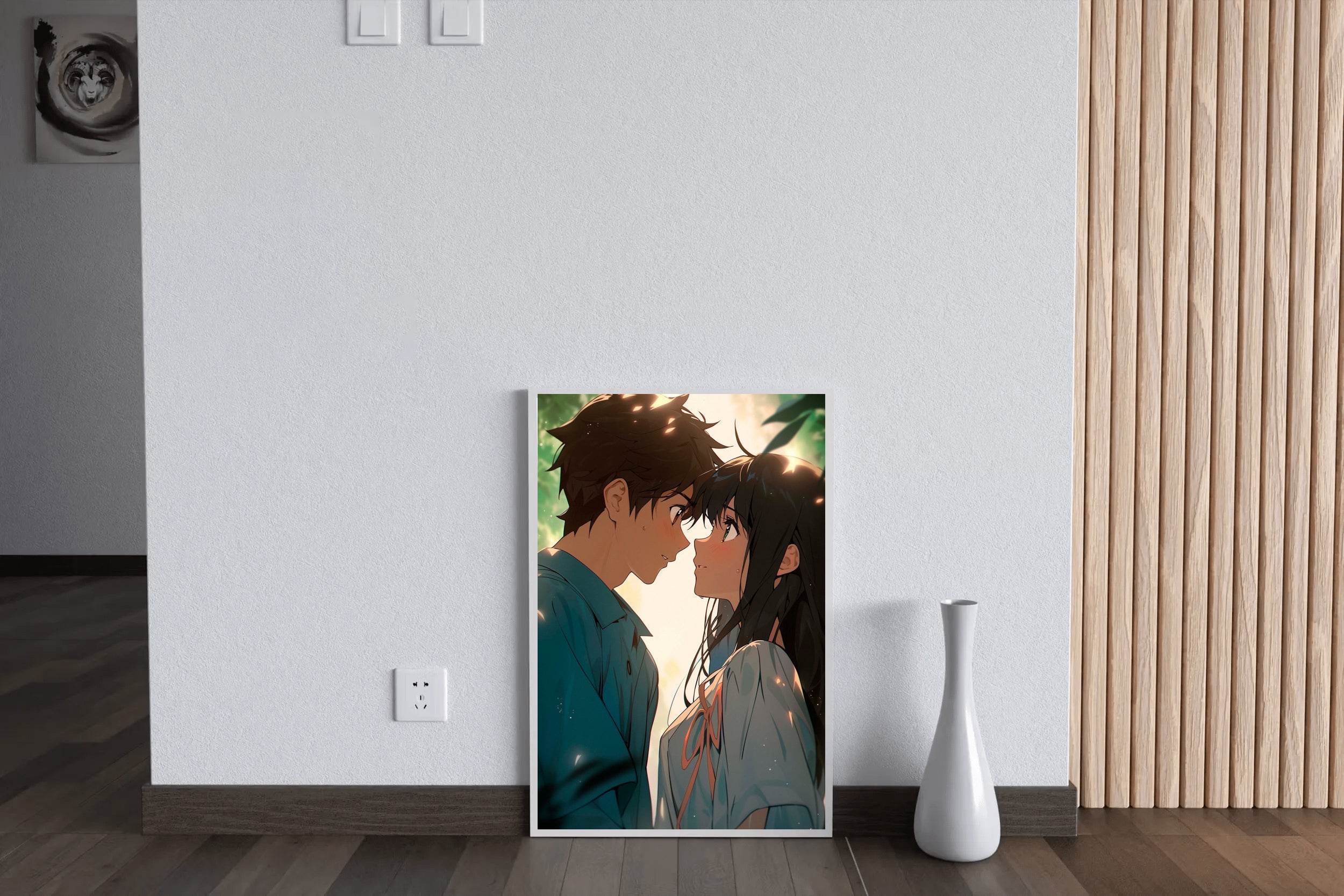 Beautiful Anime couple Wall Art - beink online art store