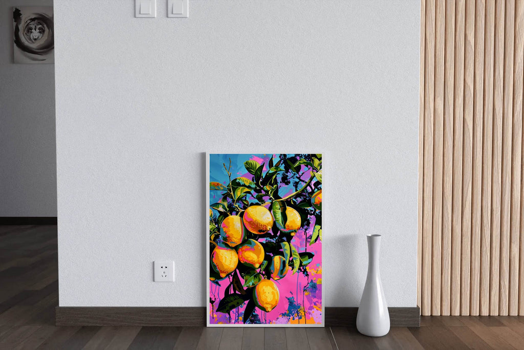 Vibrant Lemon Grove Wall Art - beink online art store