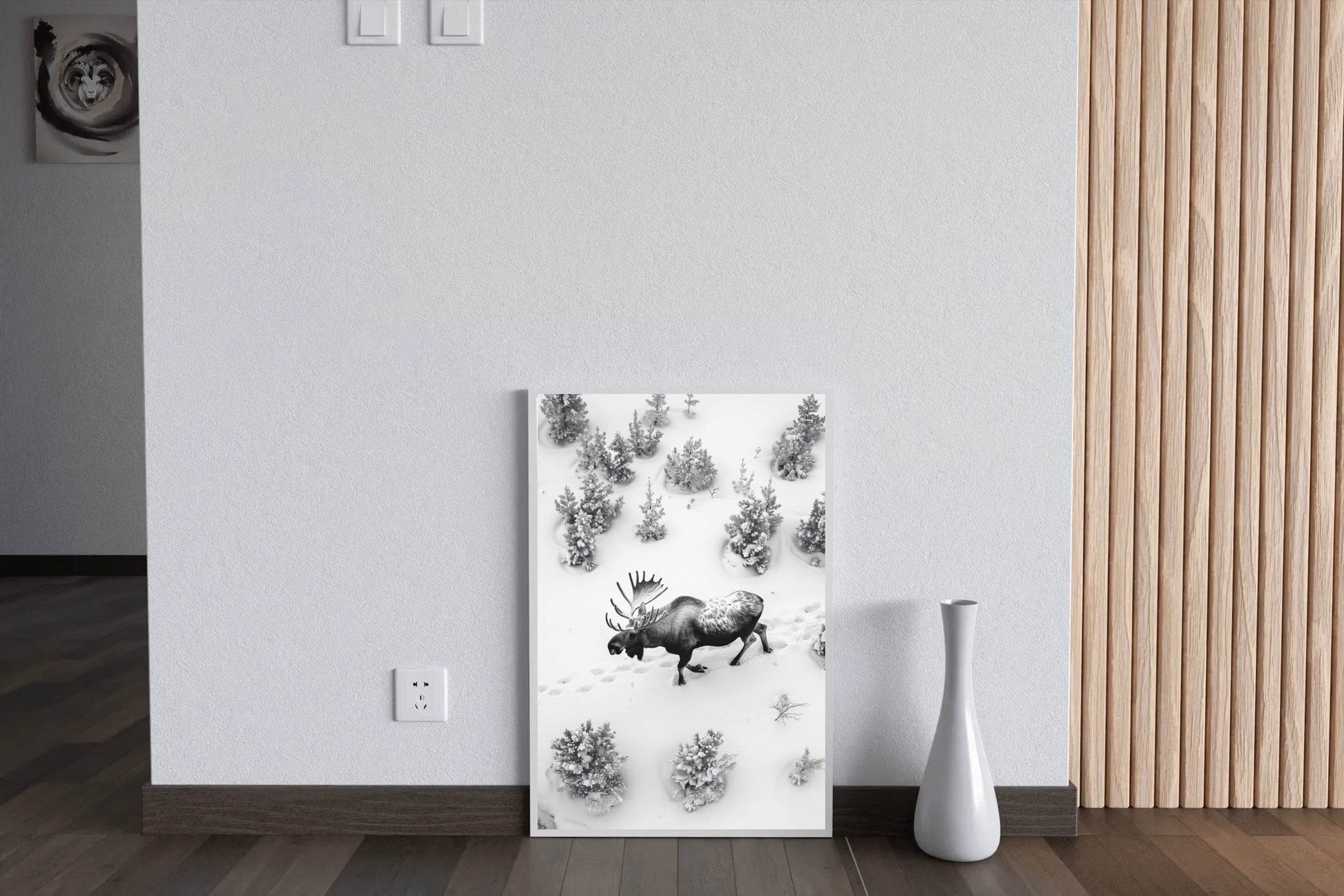 Alaska Moose Animal Wall Art - beink online art store