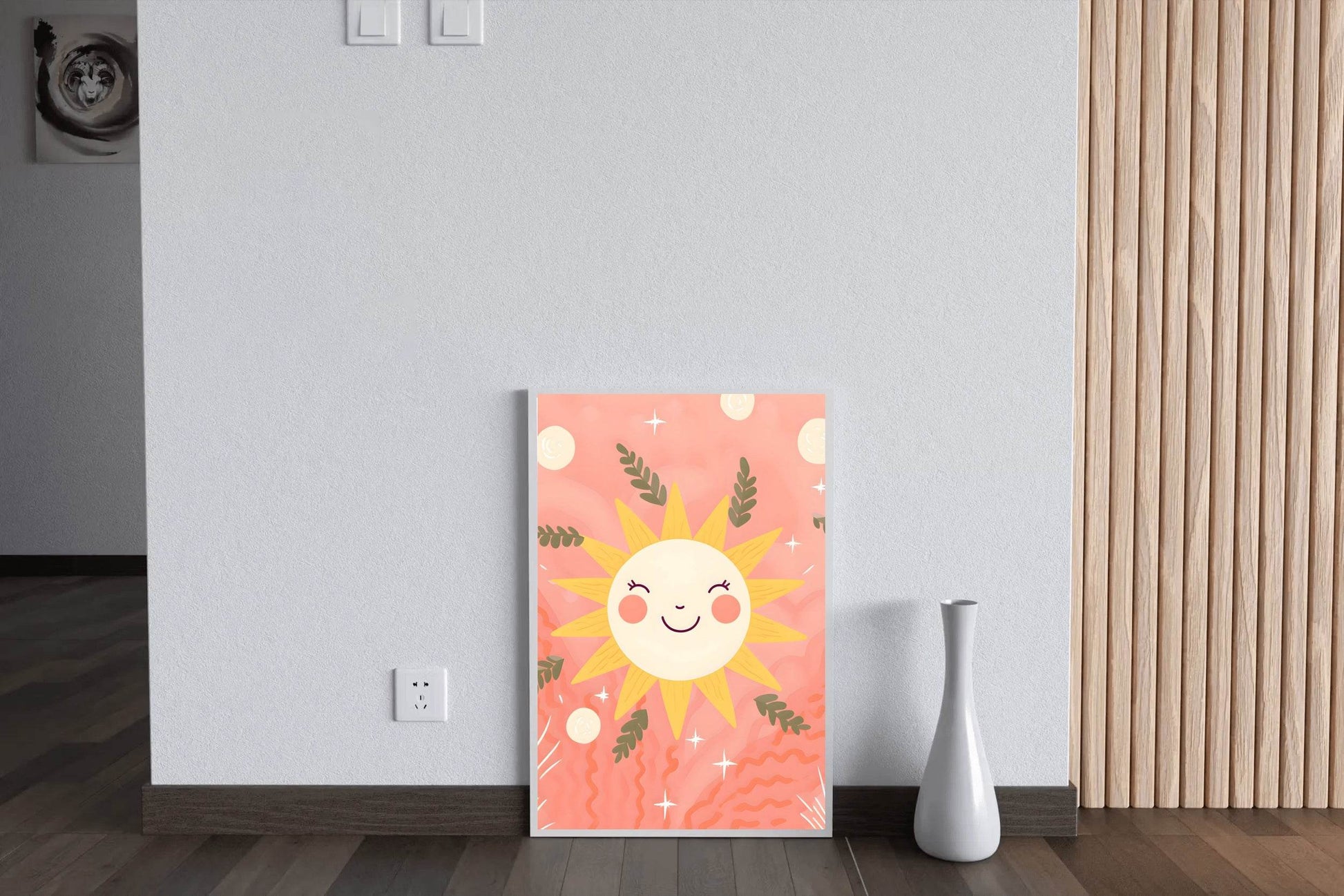 Illustration of Smiling Sun Wall Art - beink online art store