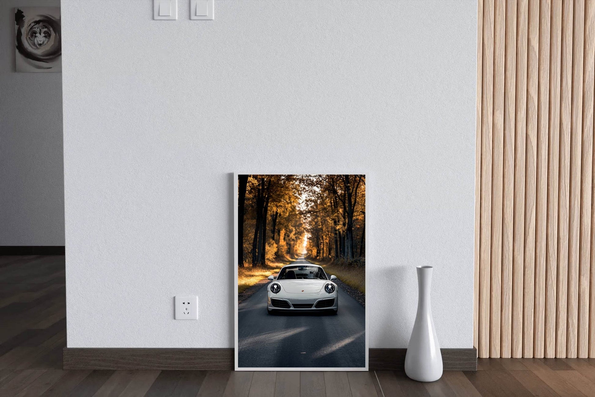 Porsche Carrera White Wall Art - beink online art store