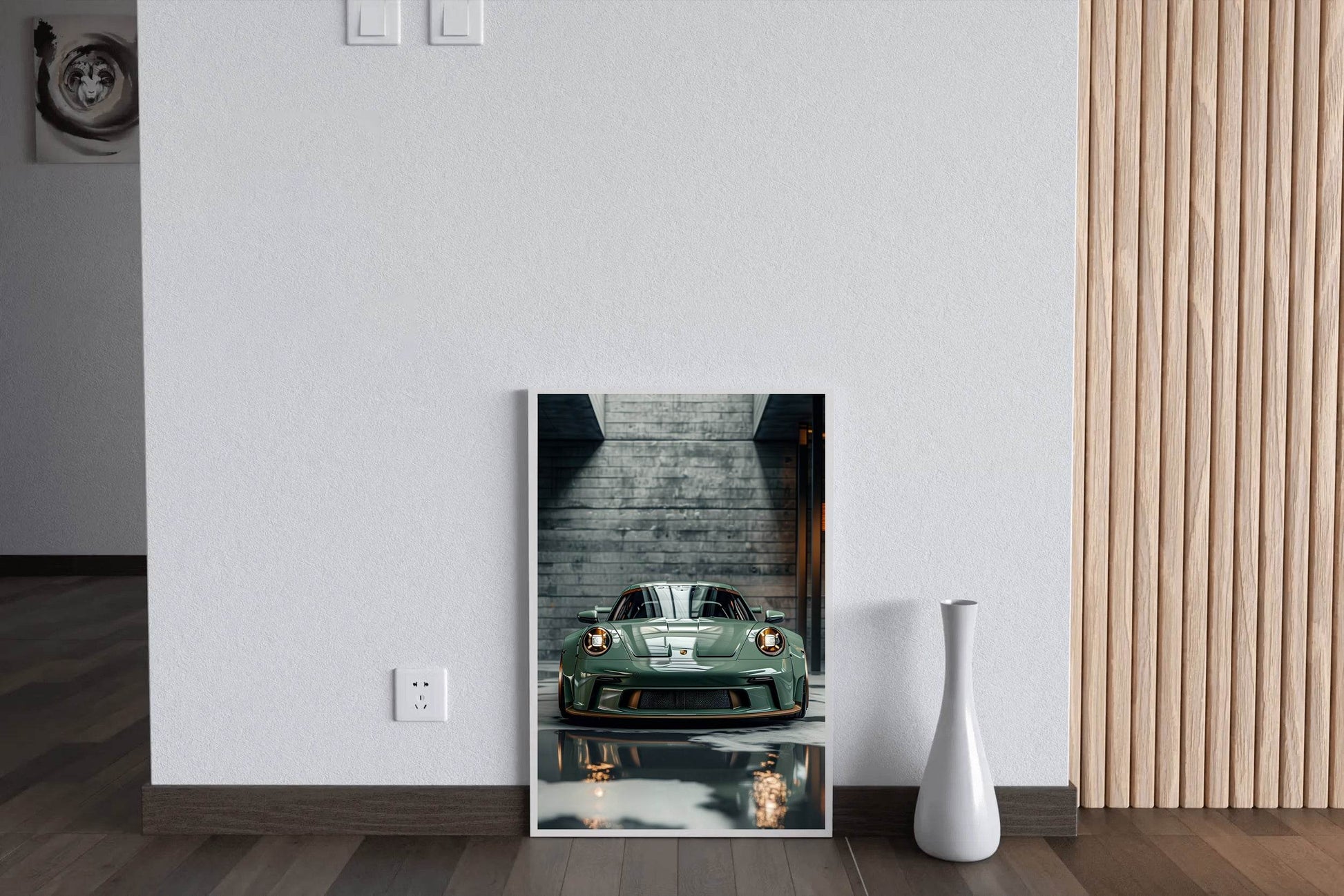 Porsche992 GT3 Green Metallic Wall Art - beink online art store