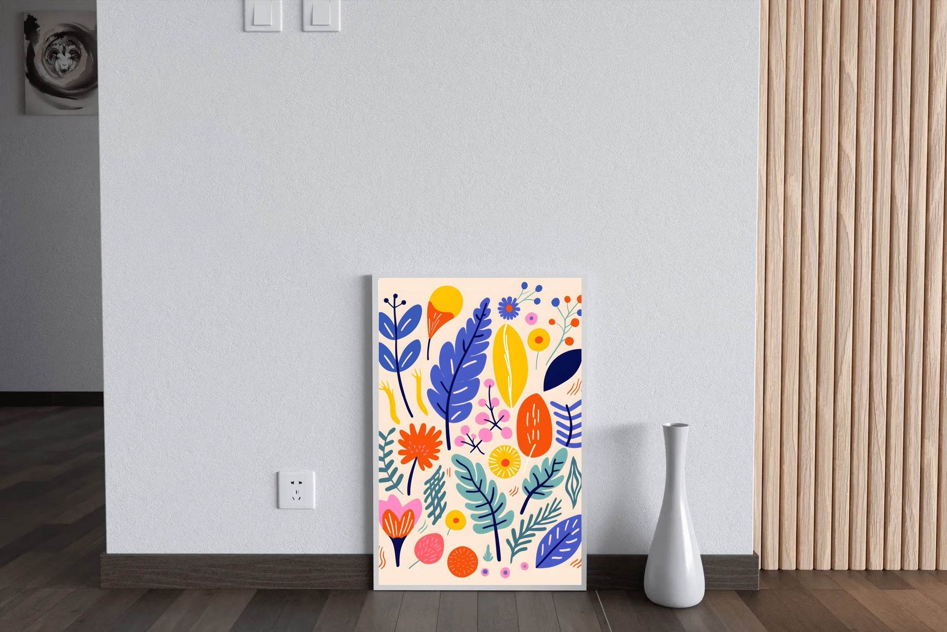 Colorful Leaves of Forest Fern Wall Art - beink online art store