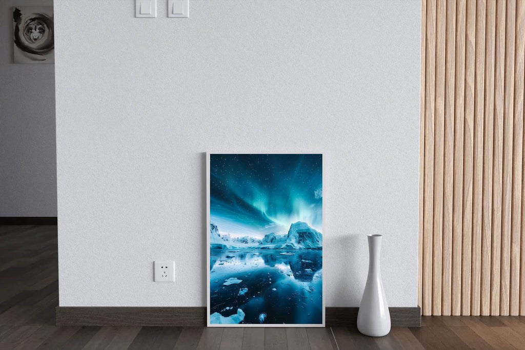 Arctic Aurora Reflection Wall Art - beink online art store