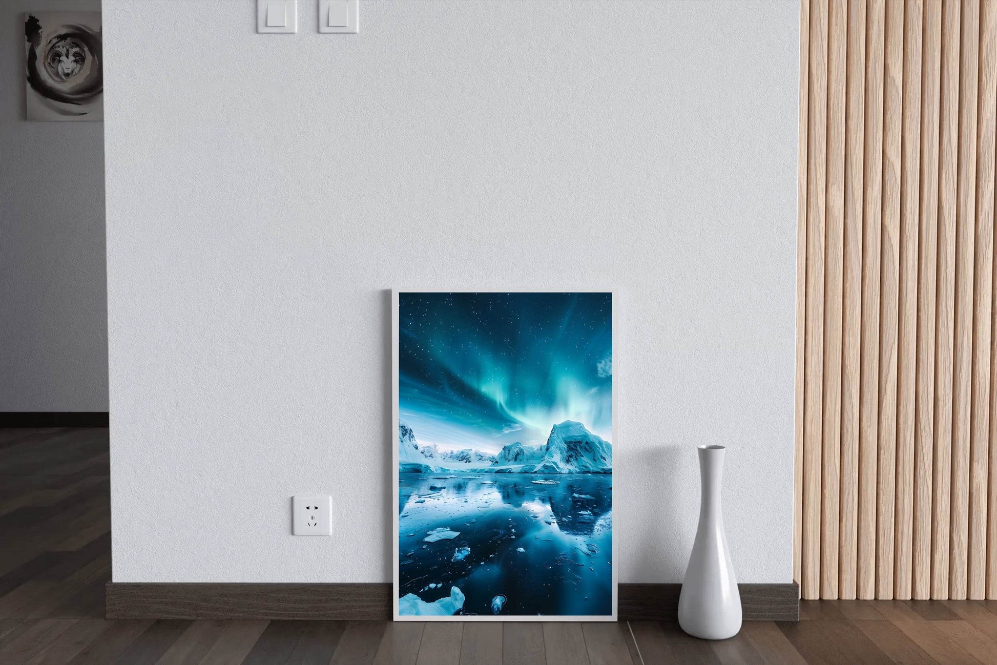 Arctic Aurora Reflection Wall Art - beink online art store