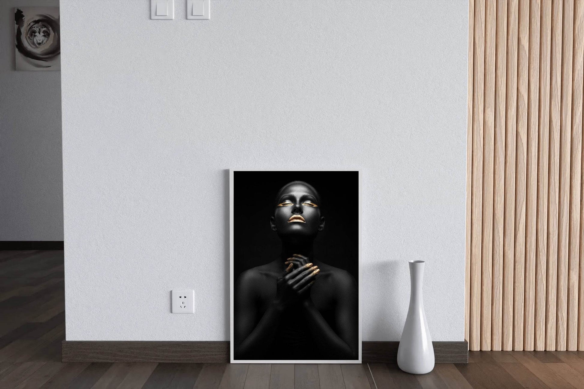 Black Woman Worshiping Wall Art - beink online art store