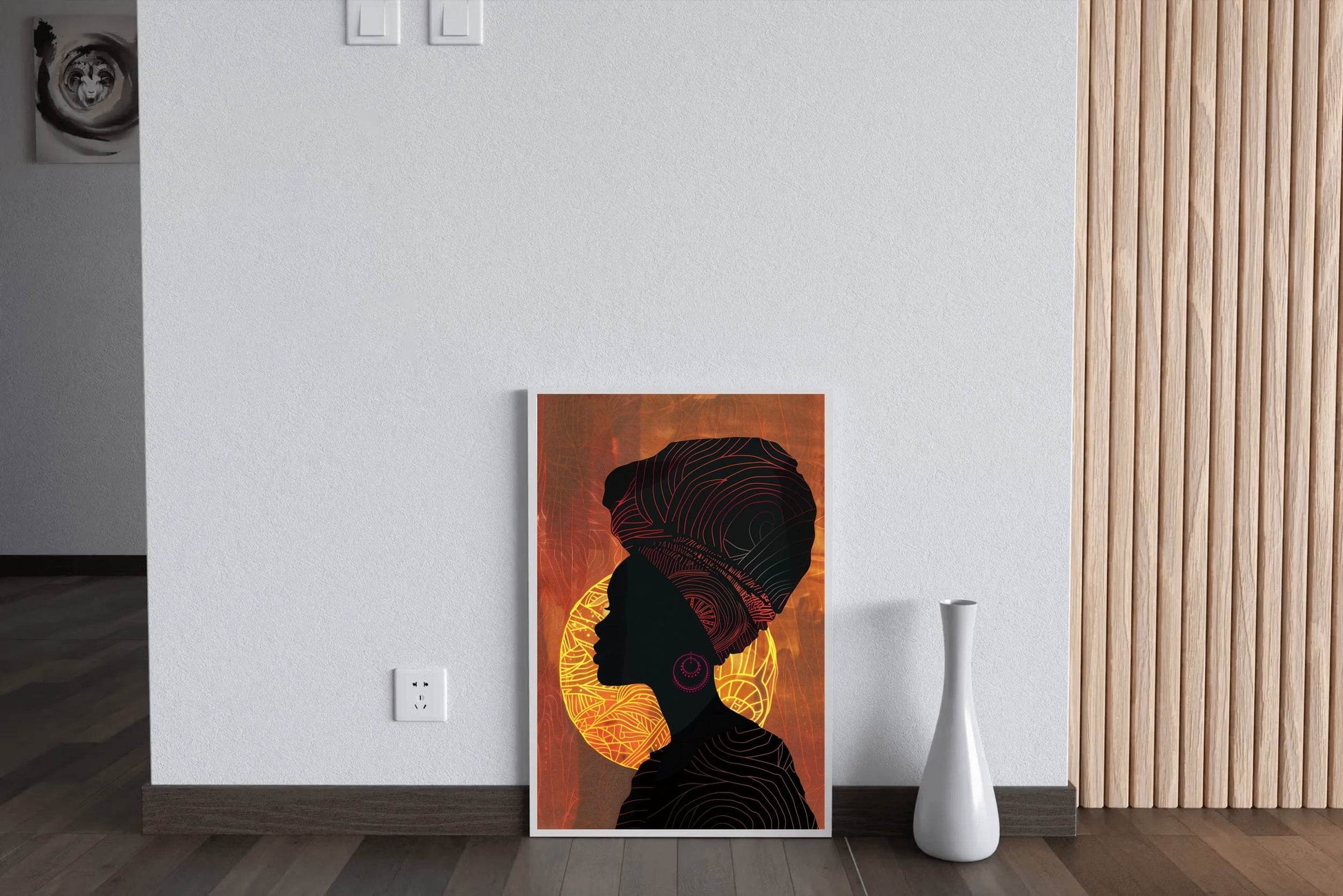 Black Woman Framed Canvas Wall Art - beink online art store