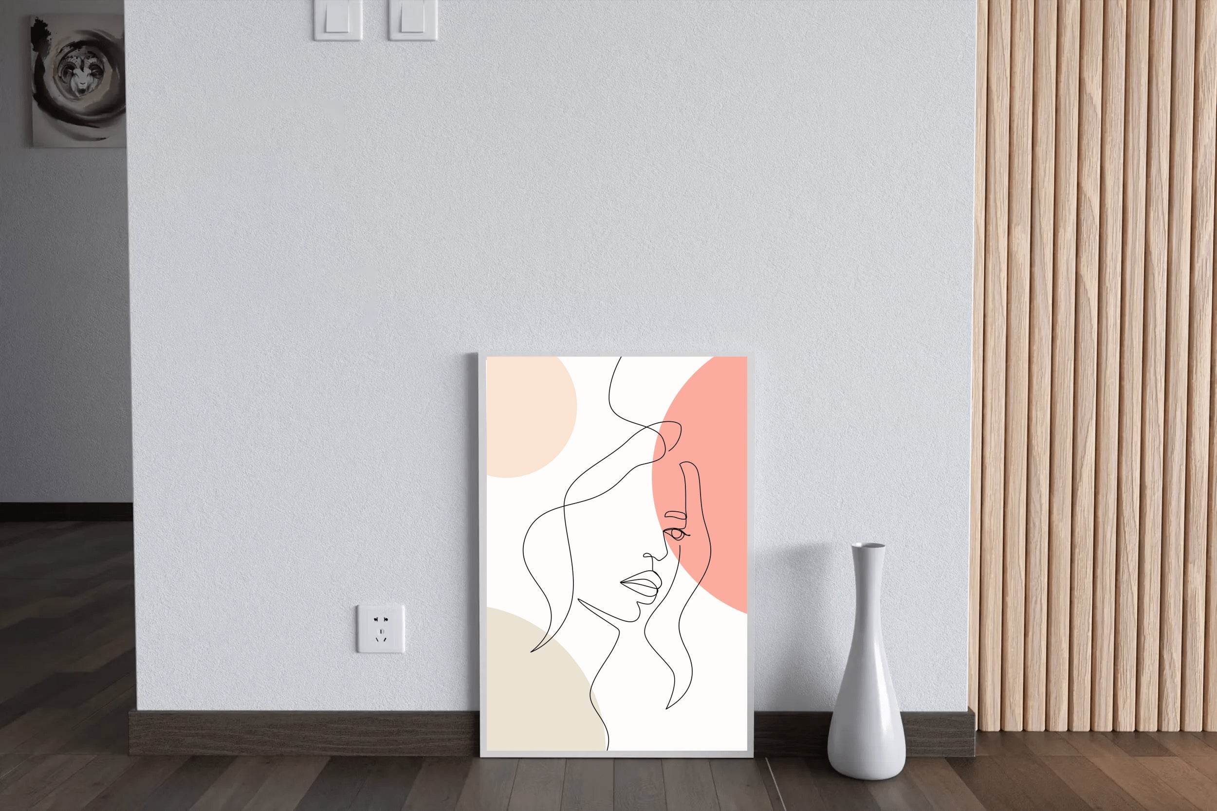 Designing a Woman Face In a One-Line Style - beink online art store