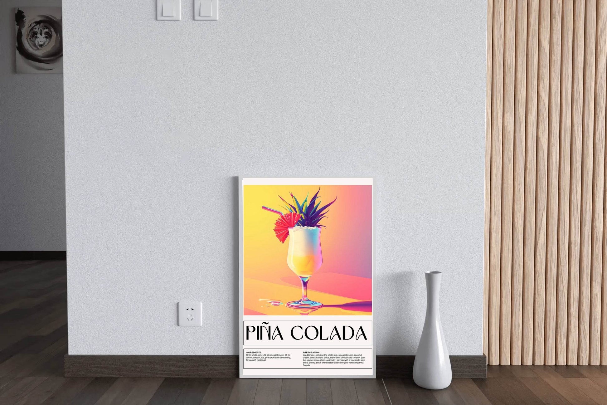 Pina Colada Cocktail Wall Art - beink online art store
