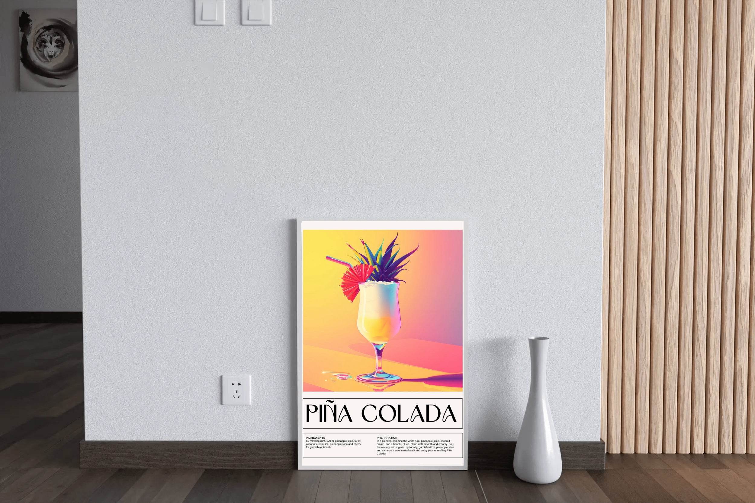 Pina Colada Cocktail Wall Art - beink online art store