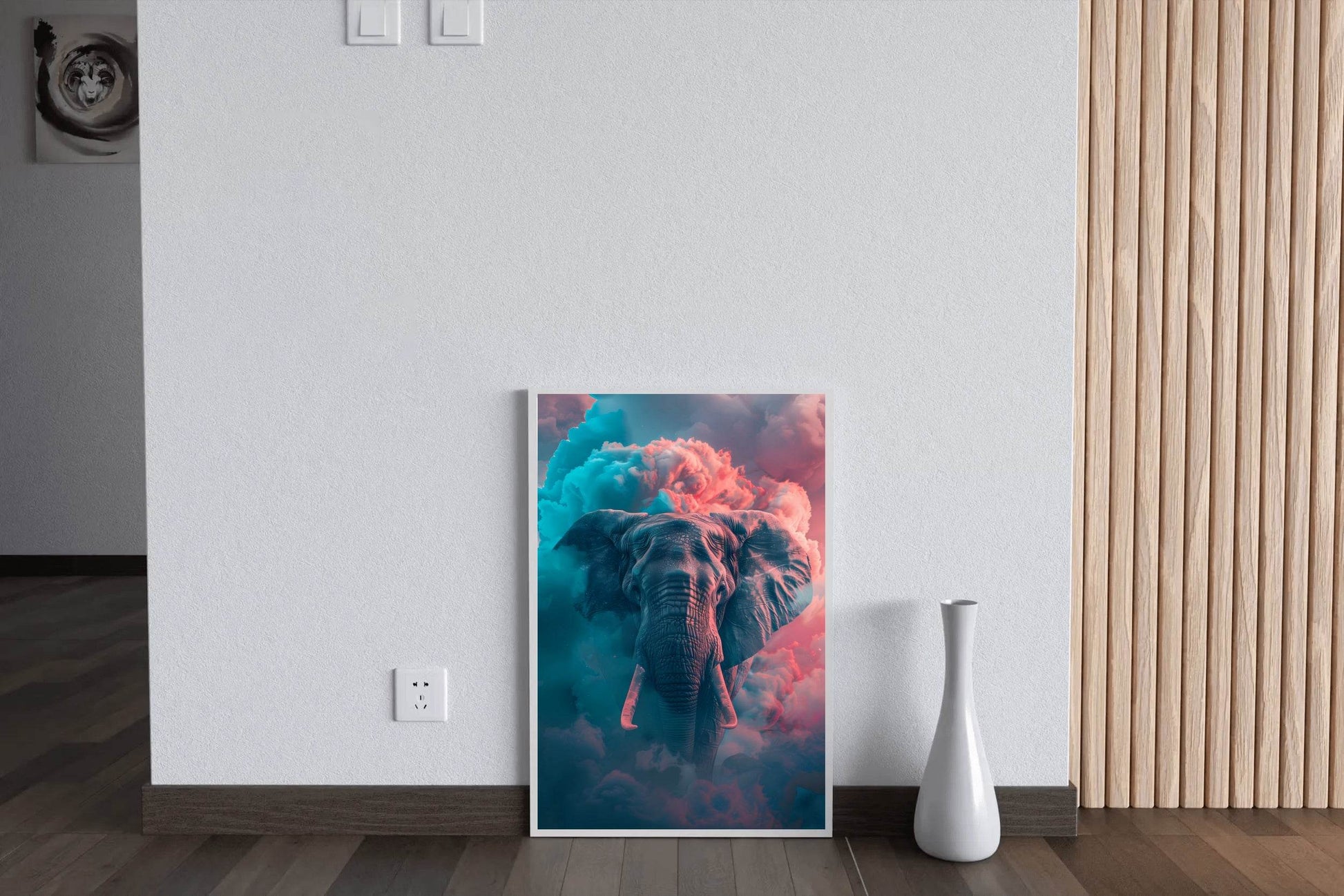 Indian Elephant Animal Wall Art - beink online art store