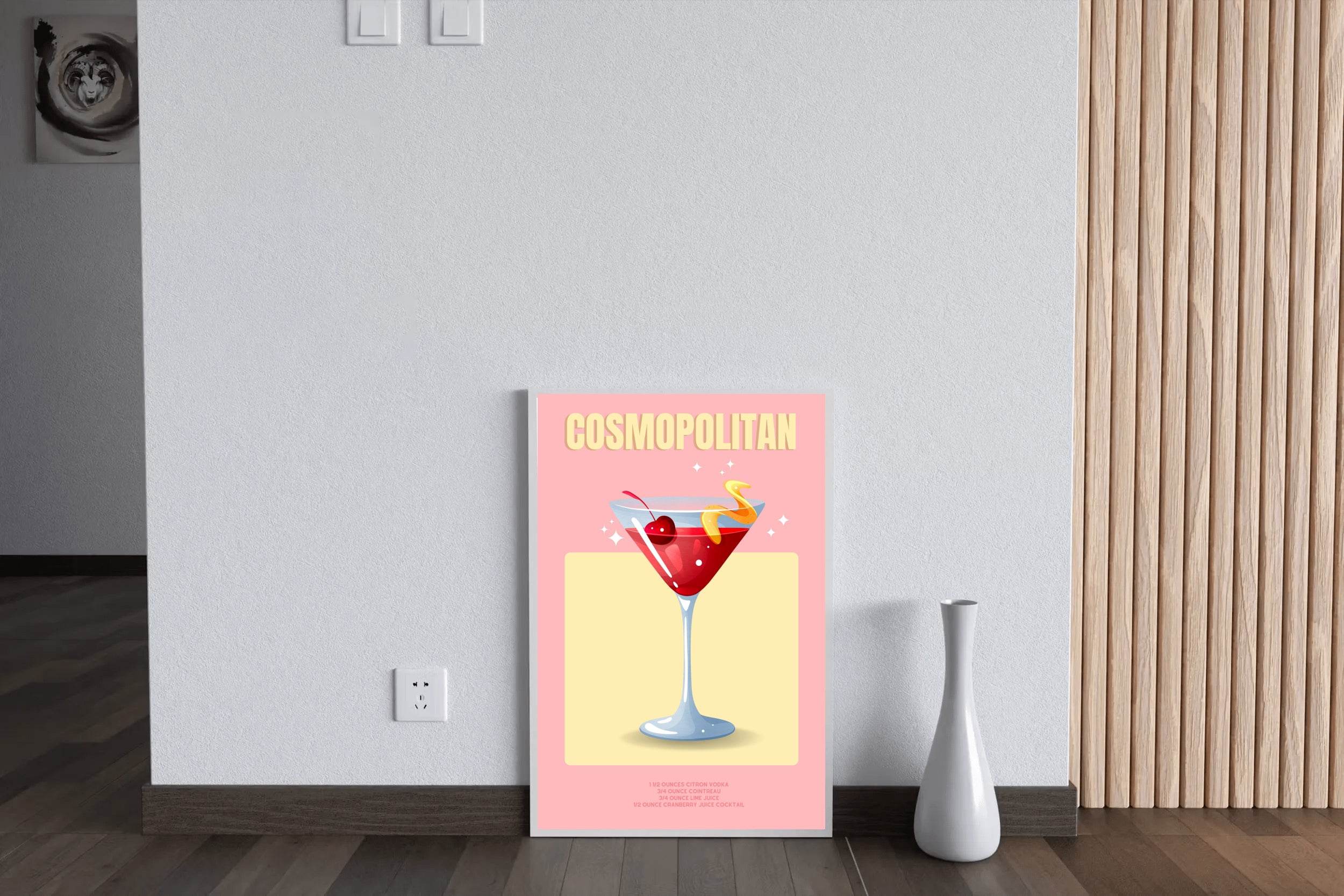 Cocktail Cosmopolitan Wall Art - beink online art store