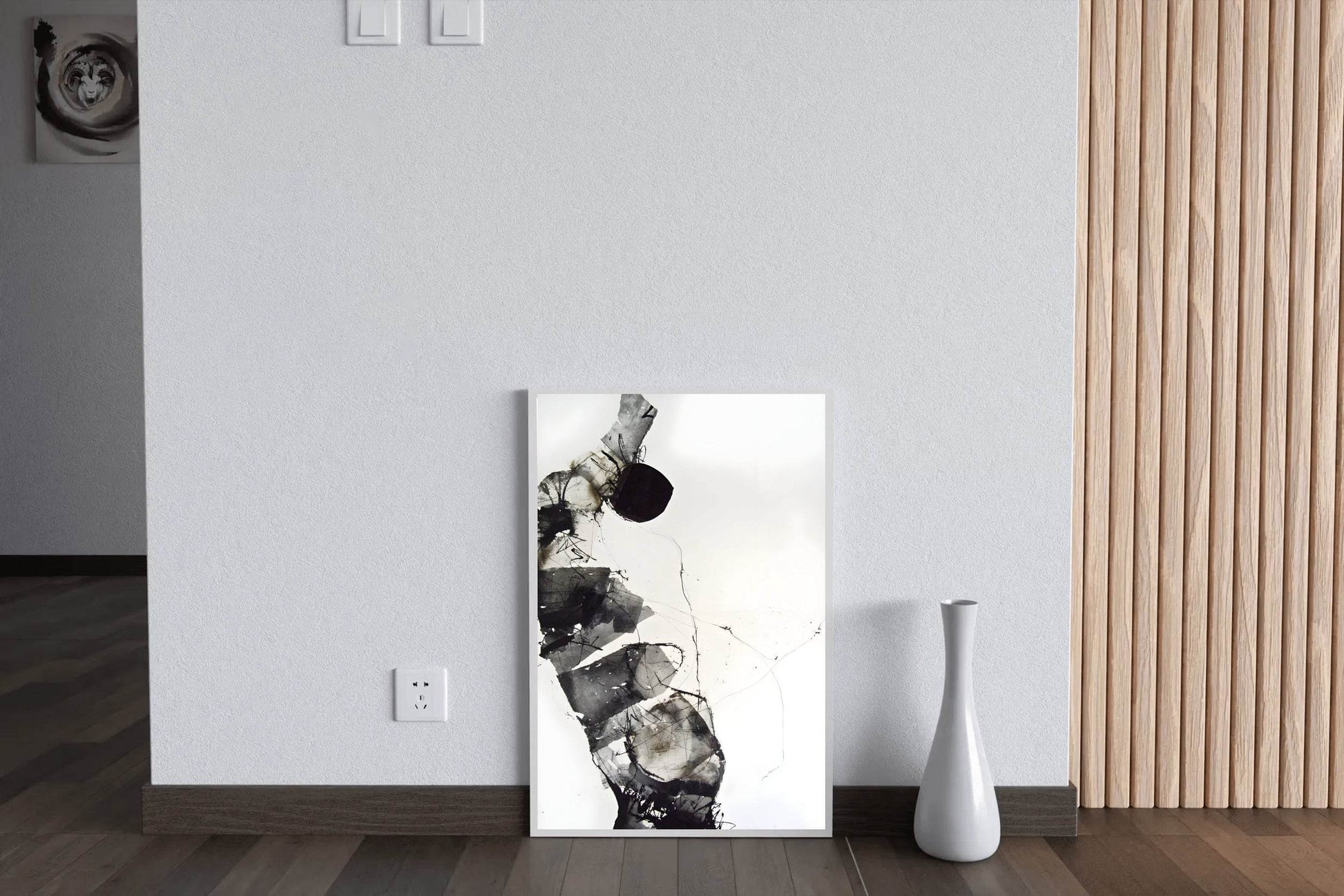 Ink-Stained Figure With Sense of Movement Modern Art - beink online art store