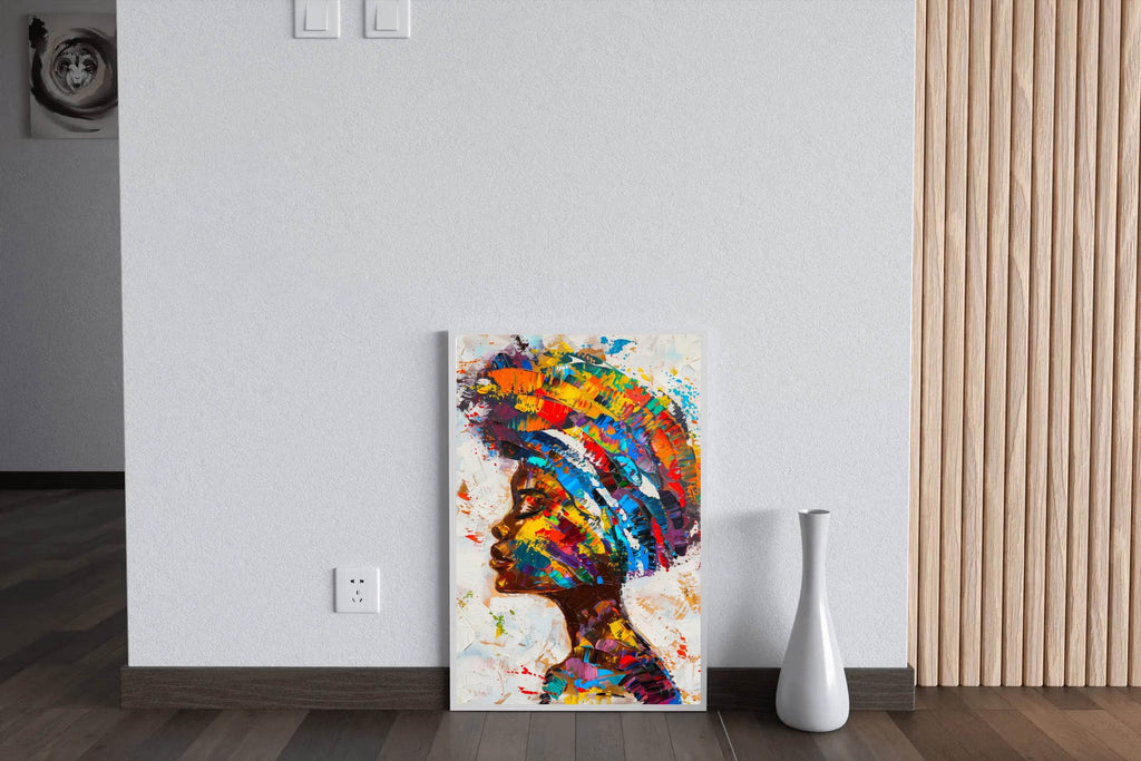 African Woman Portrait Wall Art - beink online art store