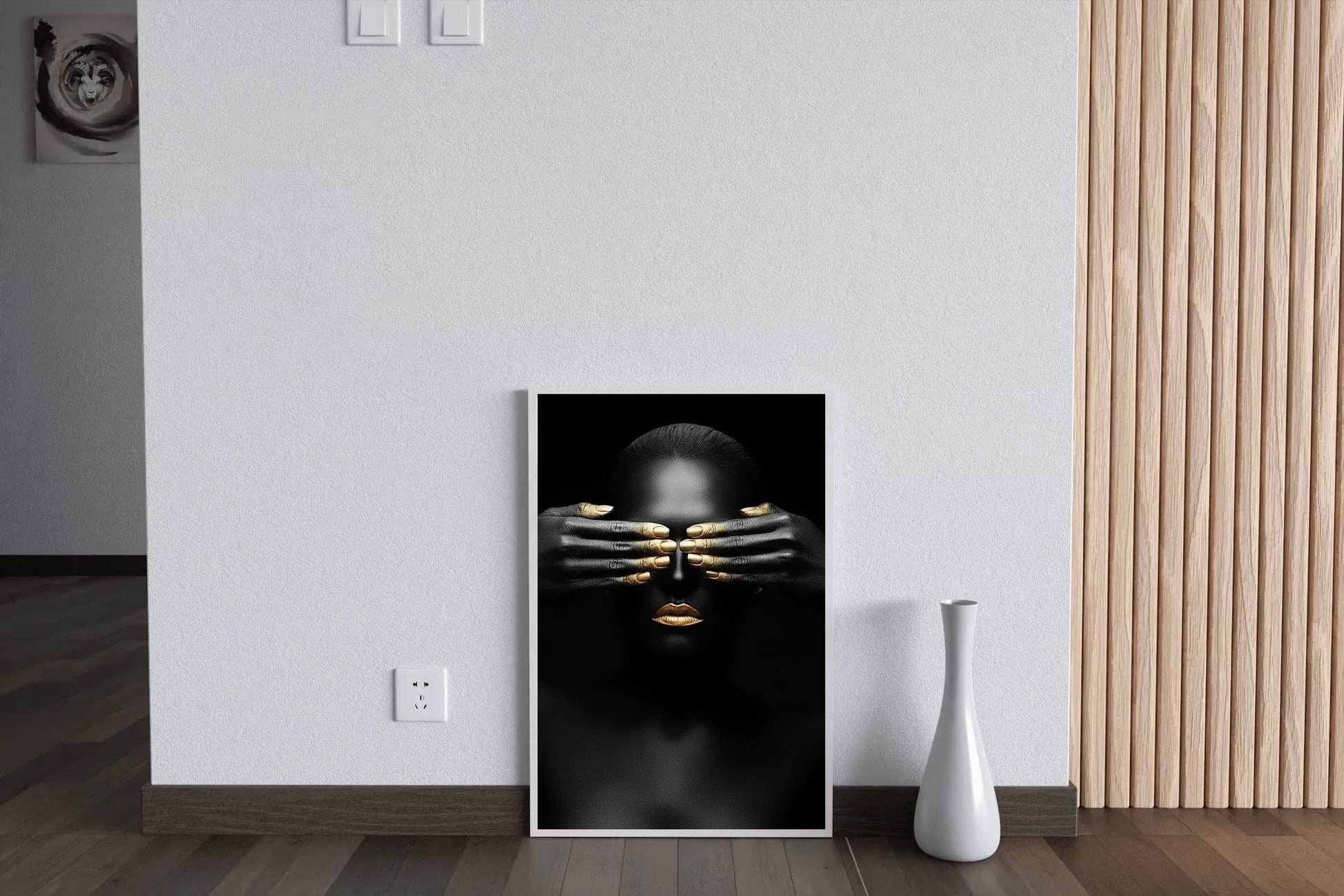 Golden Fingers Of a Black Woman Wall Art - beink online art store