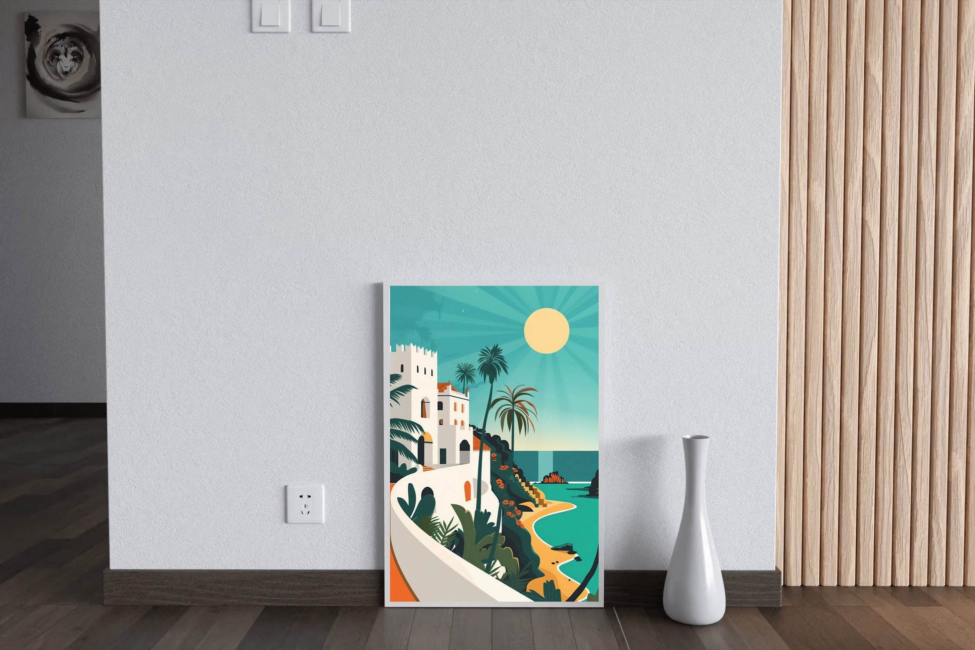 Mediterranean Coast Painting Wall Art - beink online art store