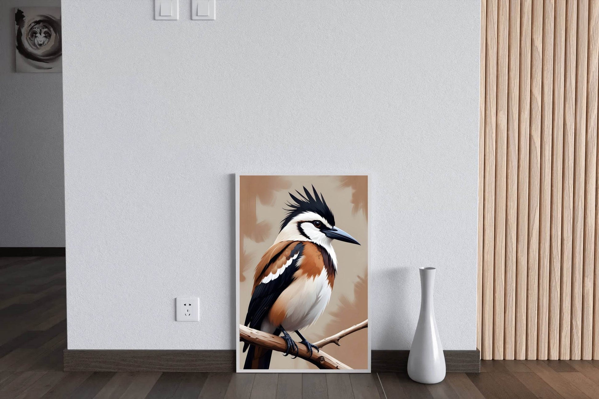 Watercolor Painting of Jay Bird Wall Art - beink online art store