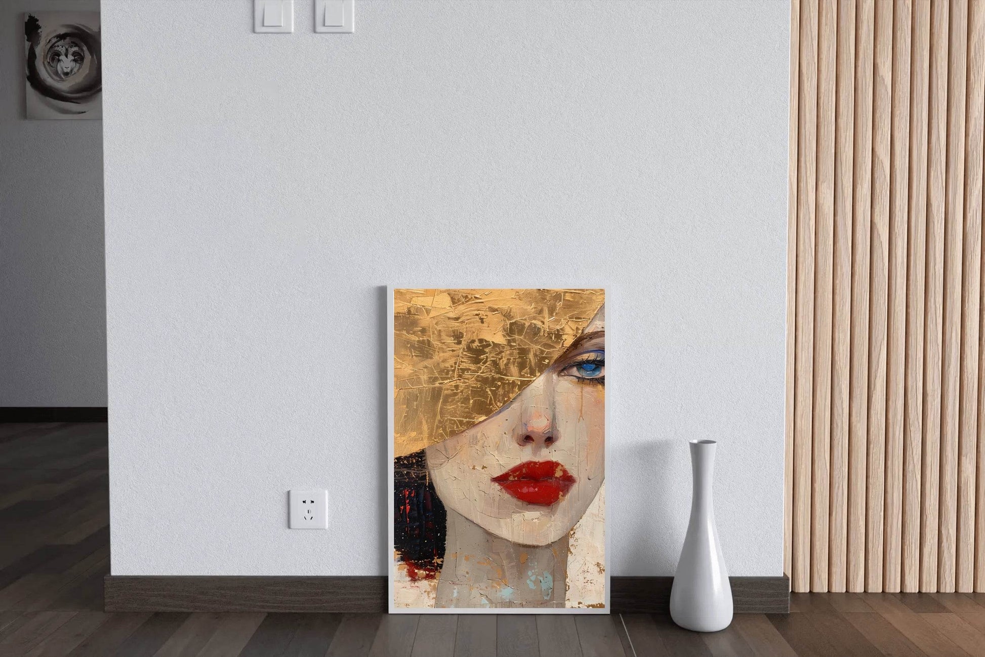 European Girl Face Painting Wall Art - beink online art store