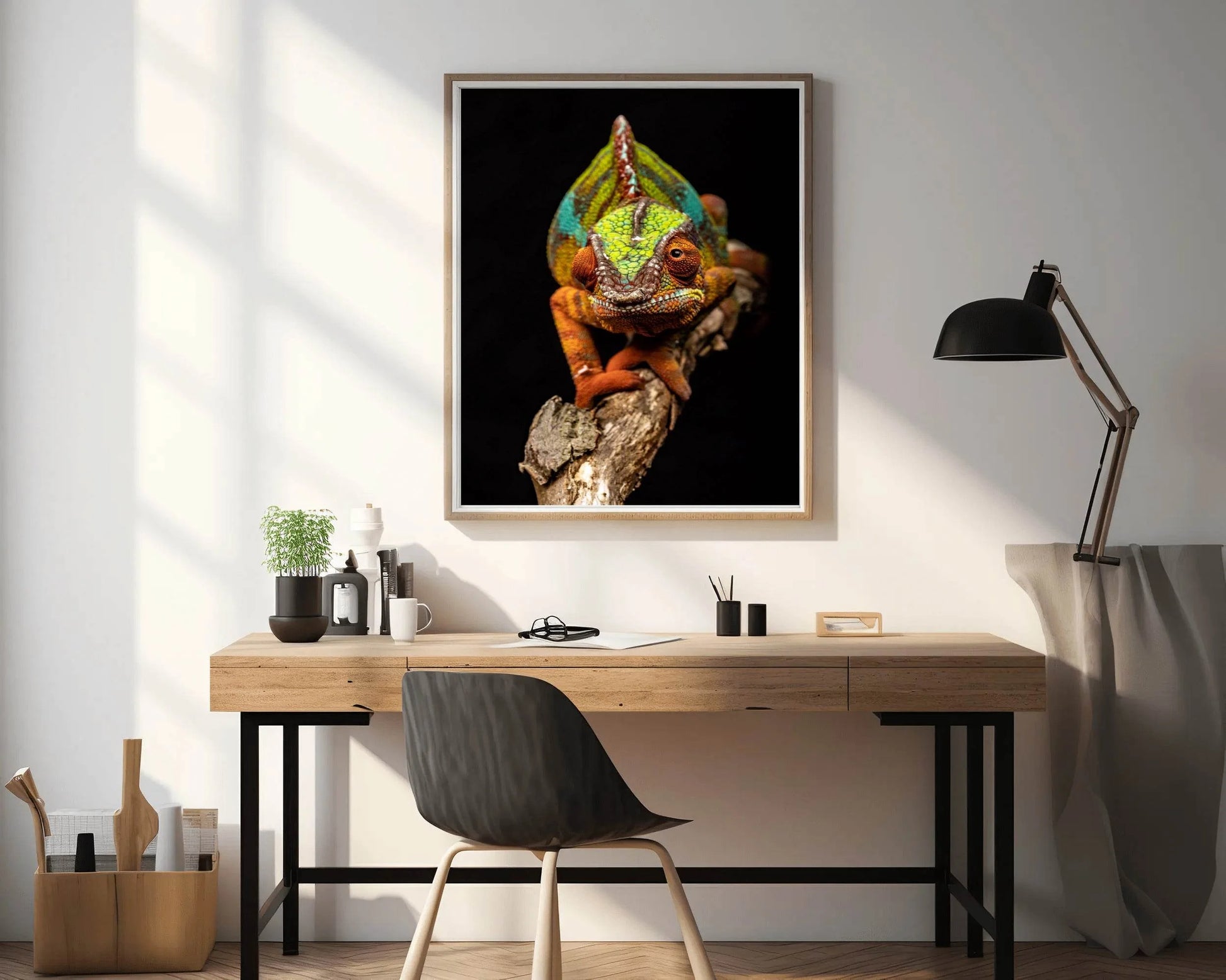 Panther Chameleon Animal Wall Art - beink online art store