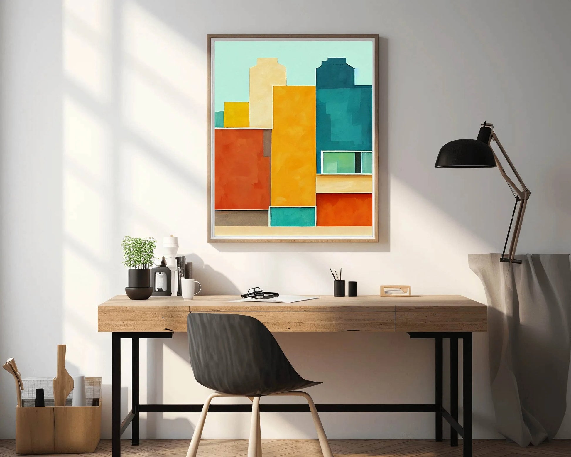 Creative Building Shape Abstract Wall Art - beink online art store