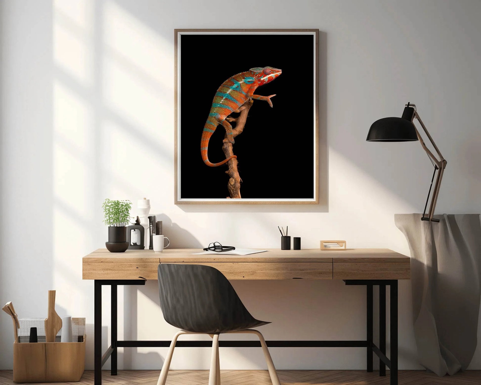 Panther Chameleon Animal Wall Art - beink online art store