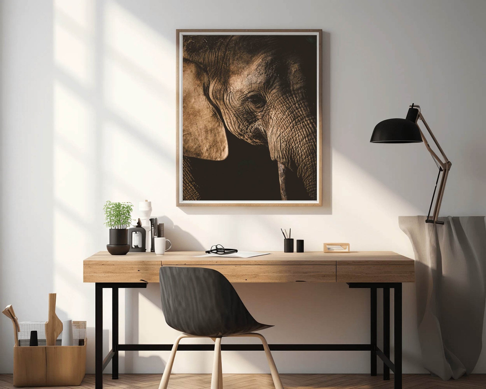African Bush Elephant Wall Art - beink online art store