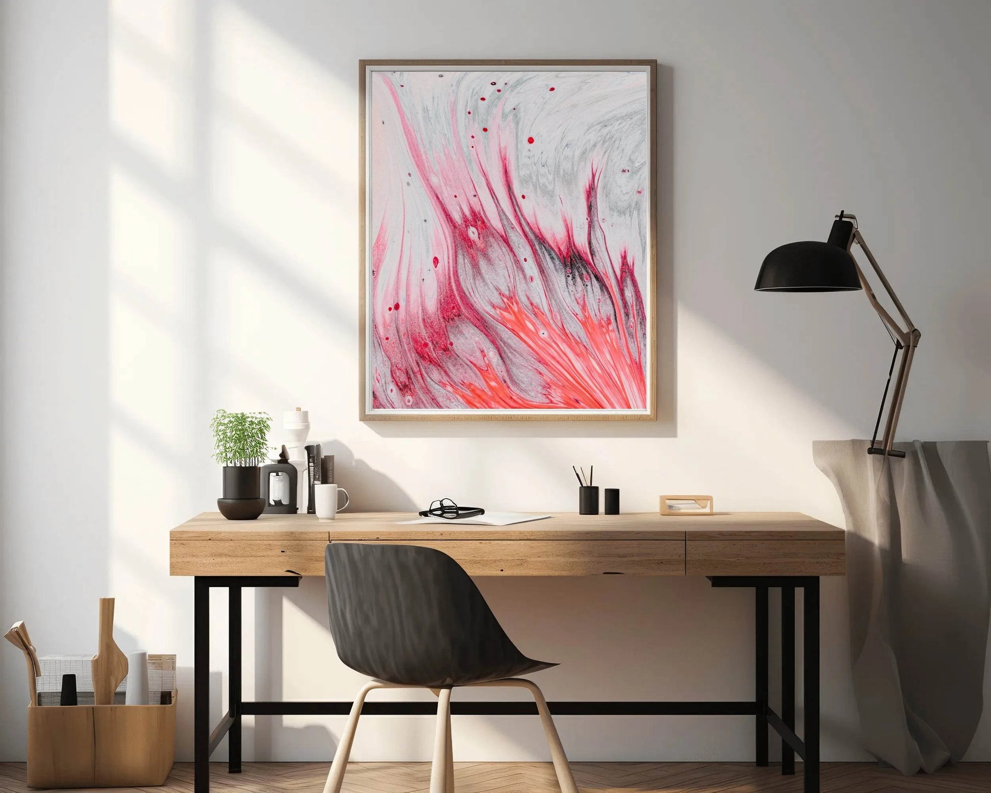 Smooth Long Run Elegent Brush Strokes Abstract Wall Art - beink online art store