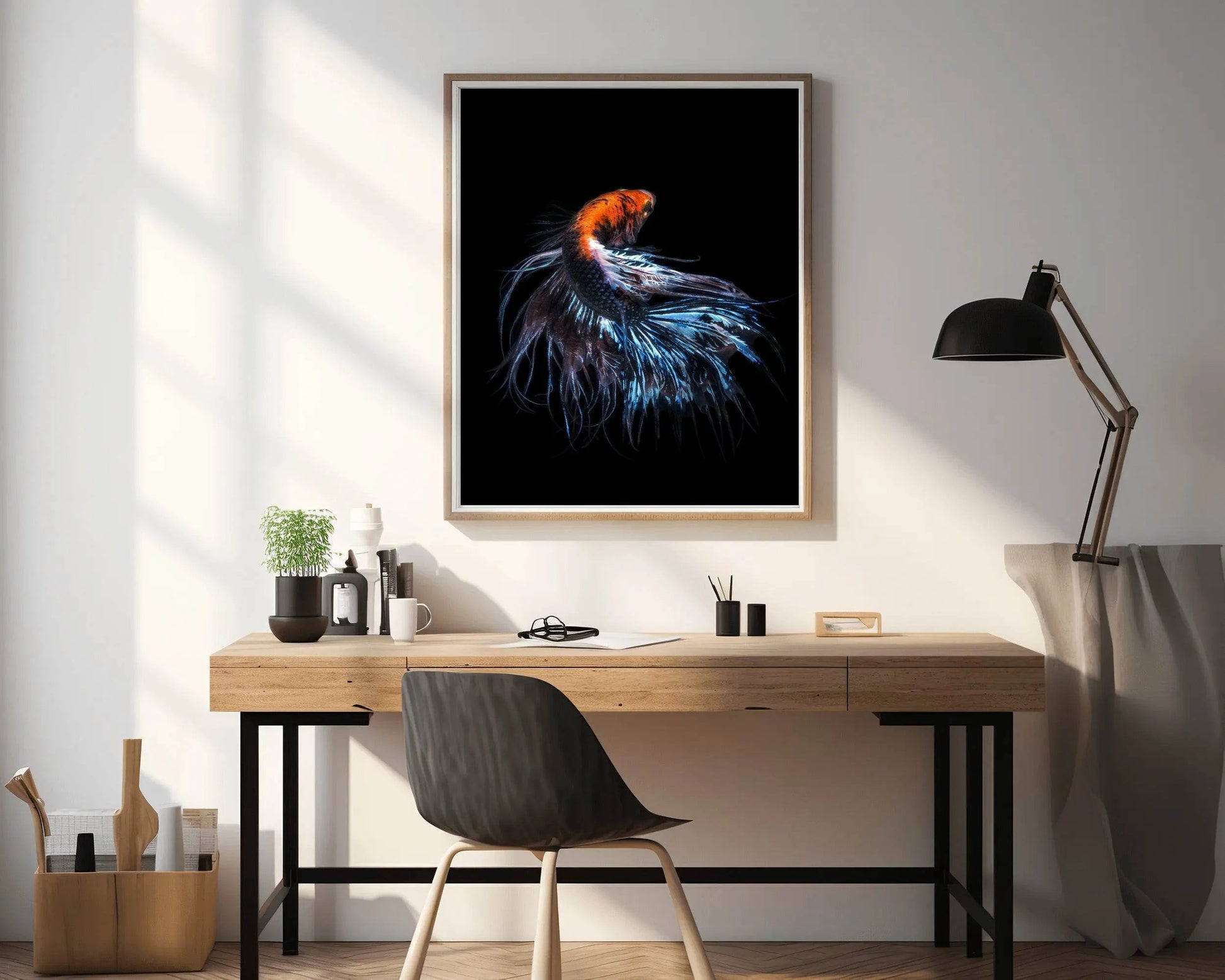 Siamese Fighting Fish Animal Wall Art - beink online art store