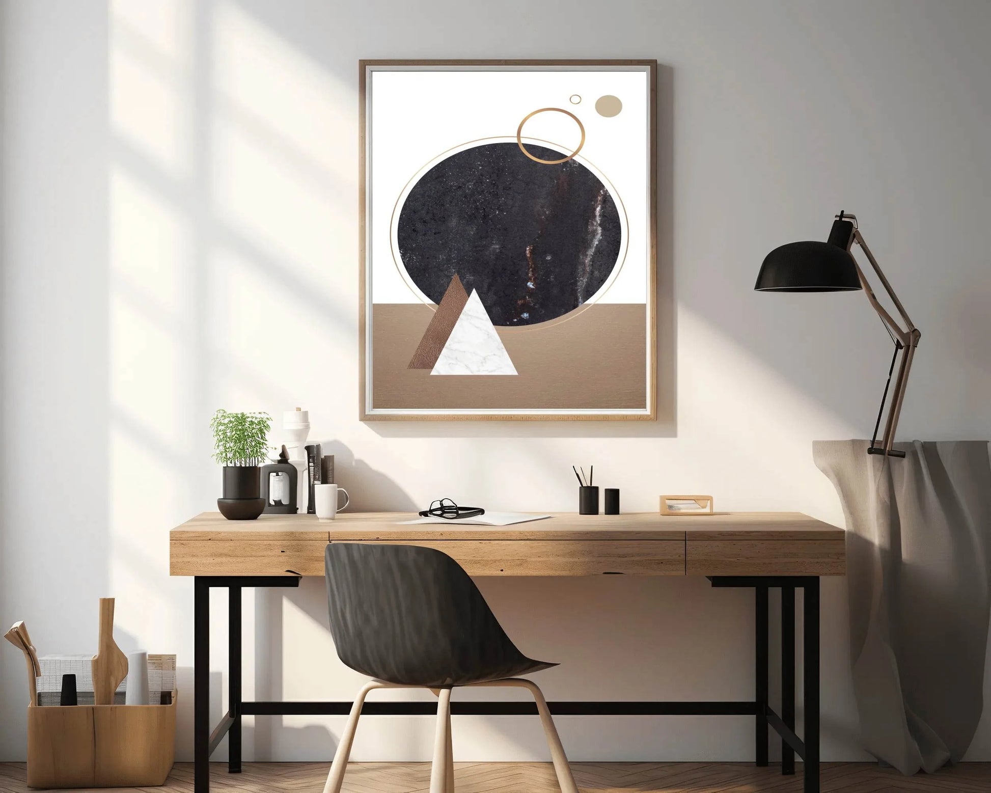 Geometric Circle Abstract Wall Art - beink online art store
